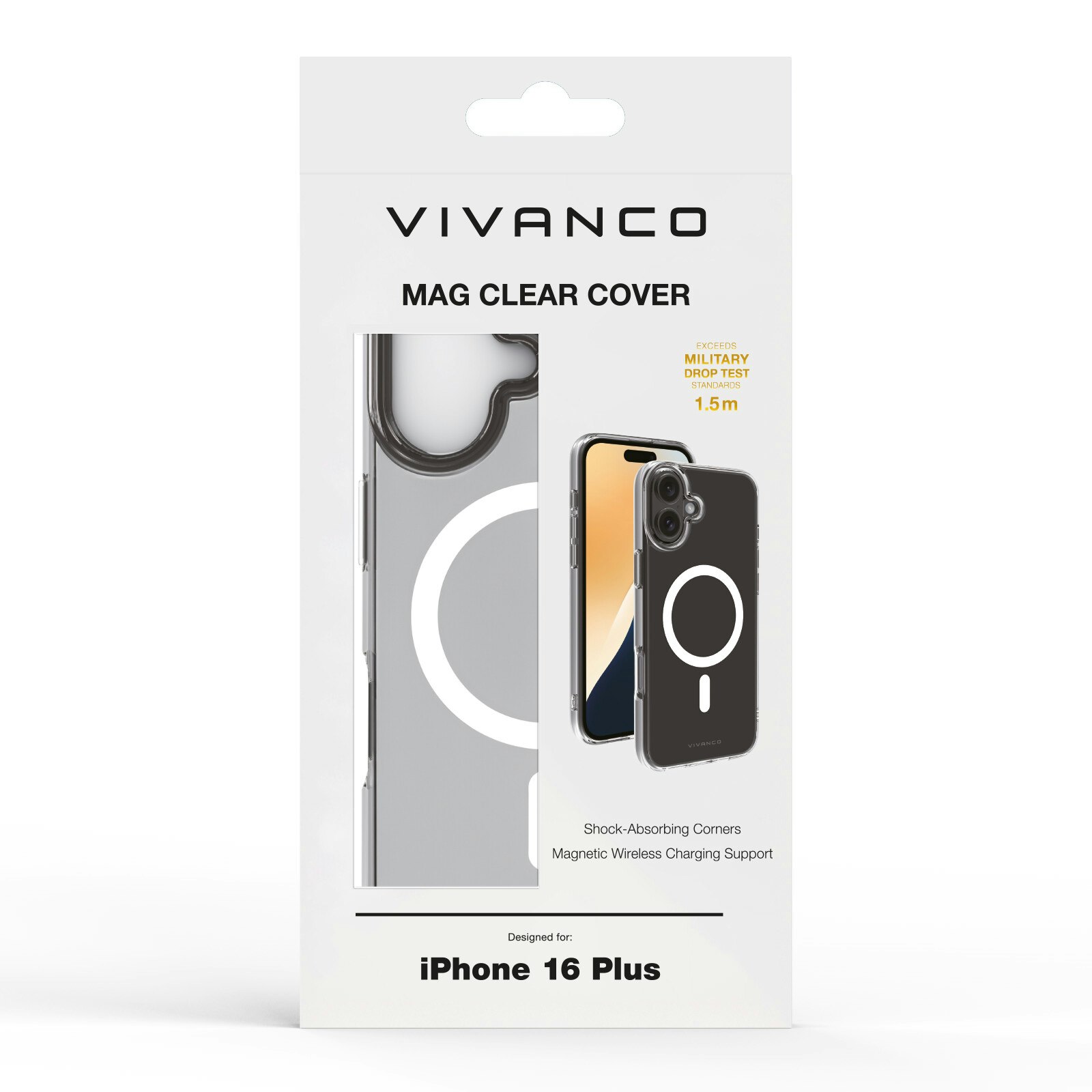 Vivanco Mag Clear skal iPhone 16 Plus Transparent