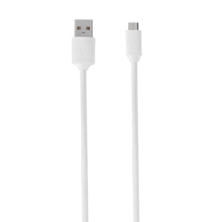 Vivanco Micro-USB Ladd-/Synk. kabel 1.2m Vit