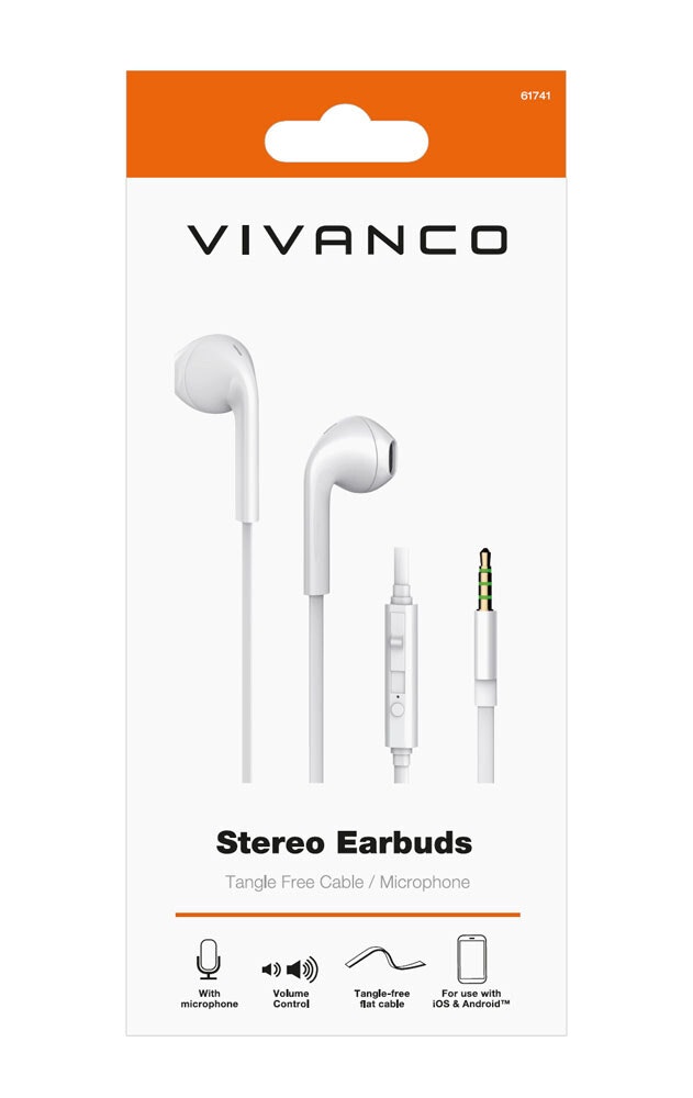 Vivanco Smart Pro In-Ear Headset Vit