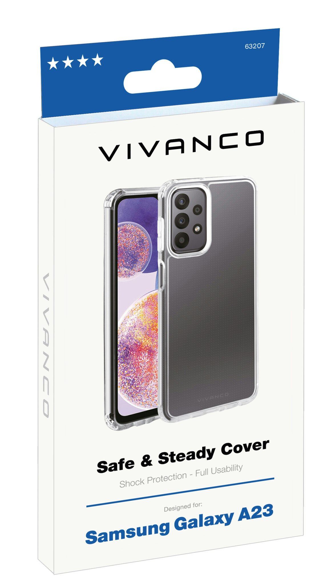 Vivanco Safe & Steady skal Galaxy A23 5G Transparent