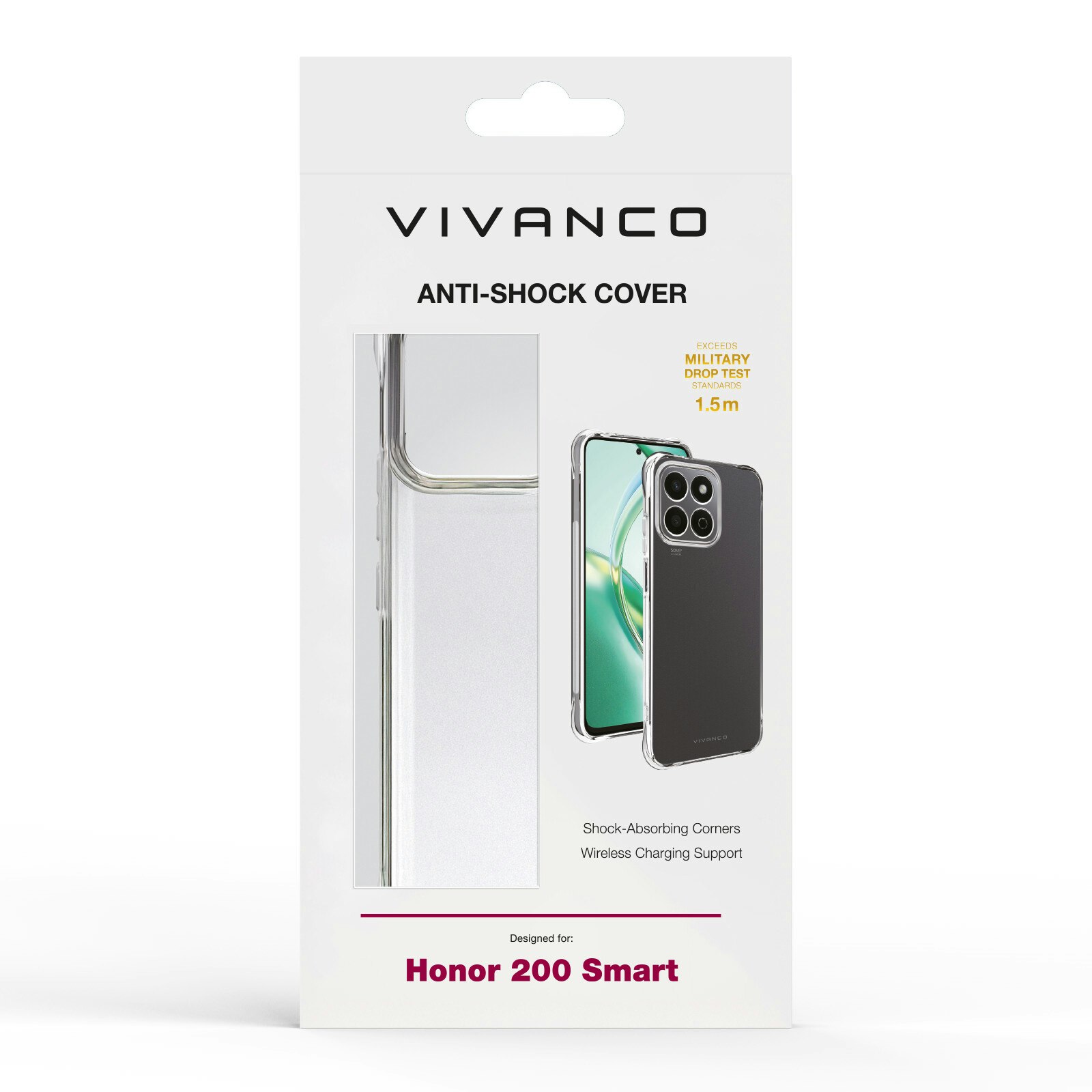 Vivanco Anti-Shock skal Honor 200 Smart Transparent