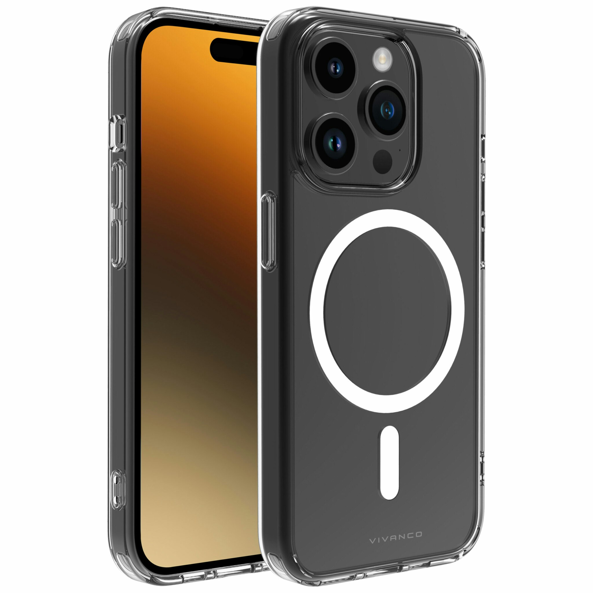 Vivanco Mag Steady skal iPhone 15 Pro Max Transparent