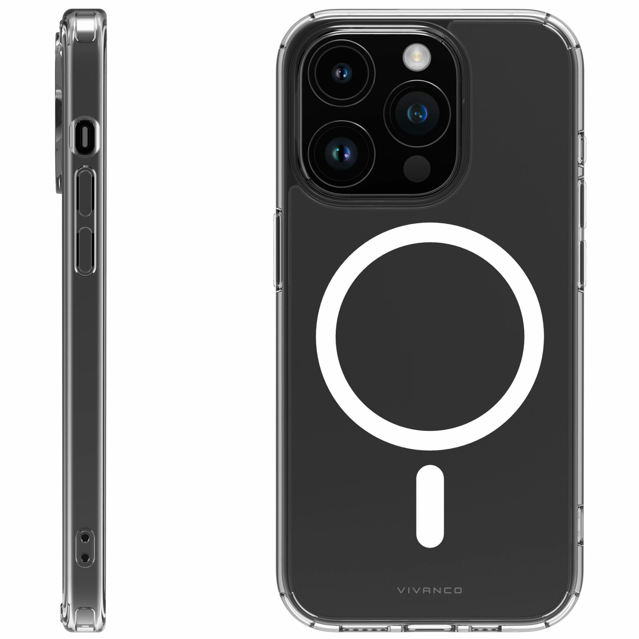 Vivanco Mag Steady skal iPhone 15 Pro Max Transparent