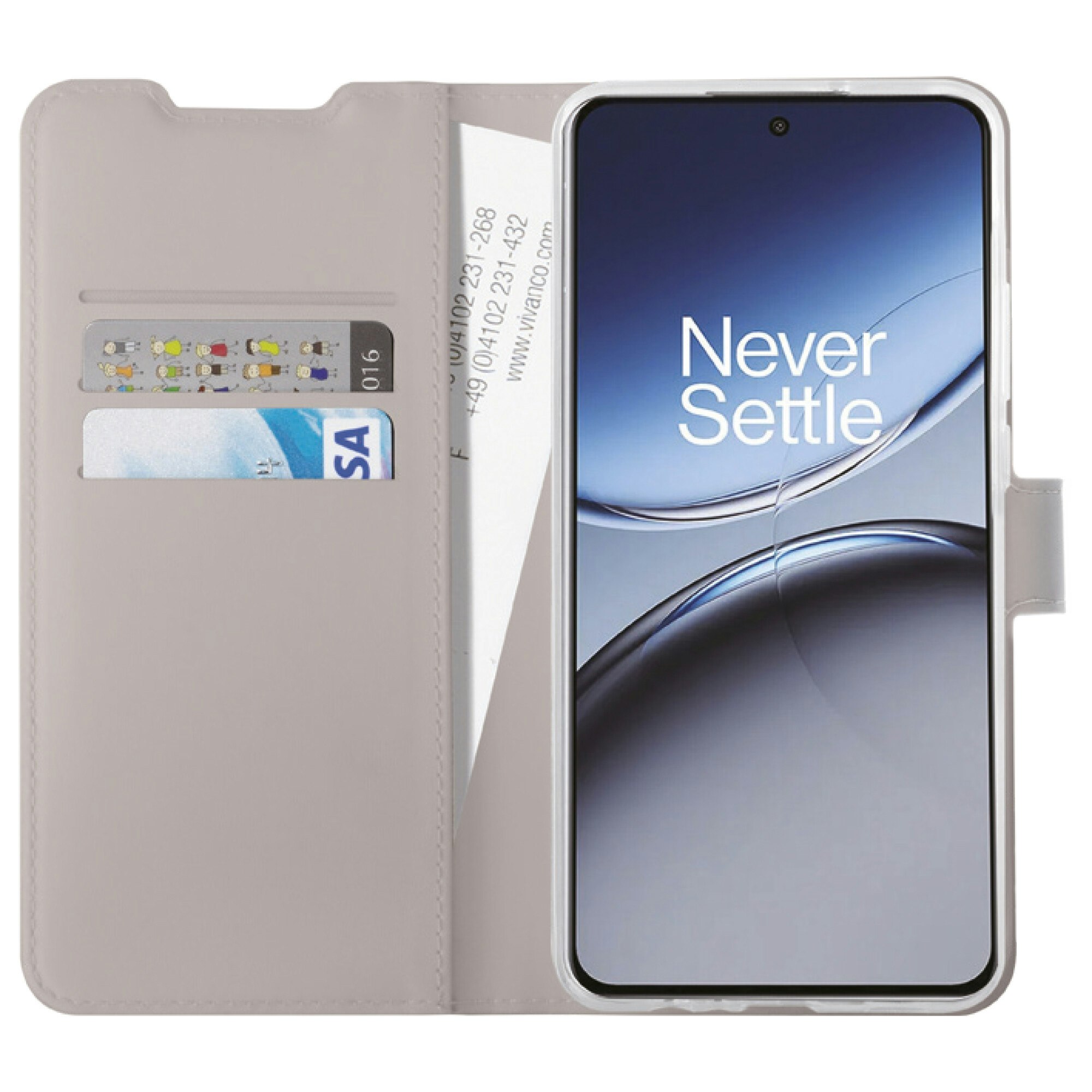 Vivanco Classic Plånboksfodral OnePlus Nord 4 5G Taupe