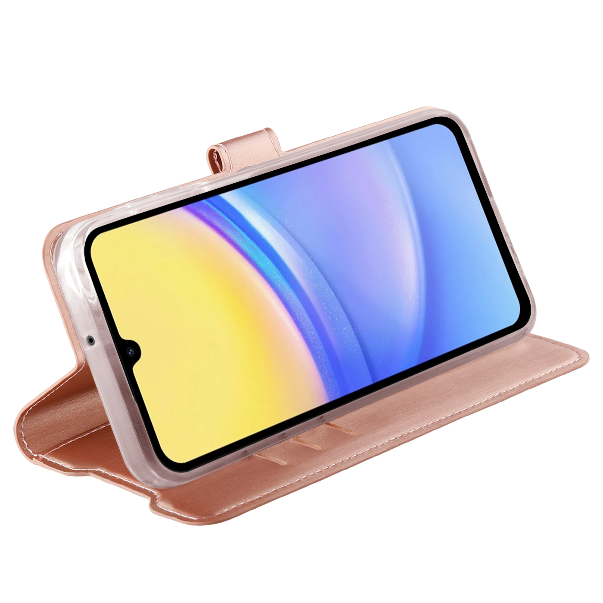 Vivanco Classic Plånboksfodral Galaxy A16 5G Rosa Guld