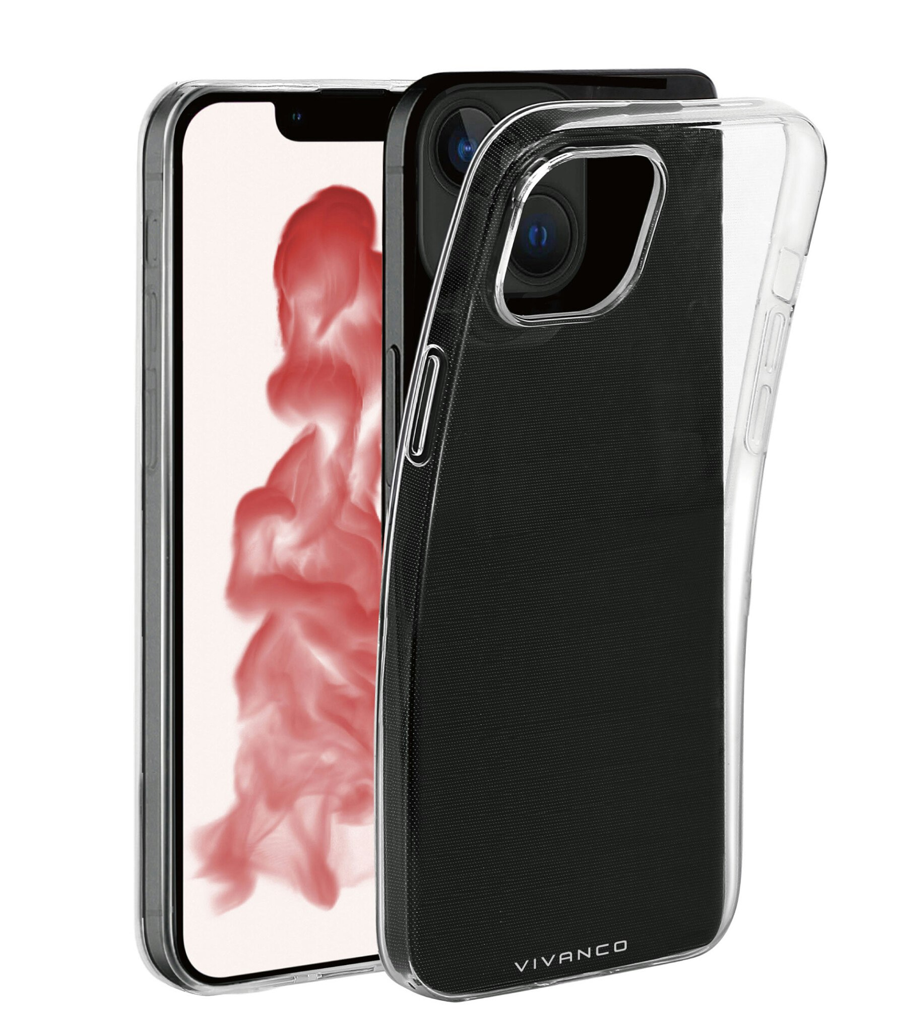 Vivanco Slim TPU skal iPhone 15/14 Plus Transparent