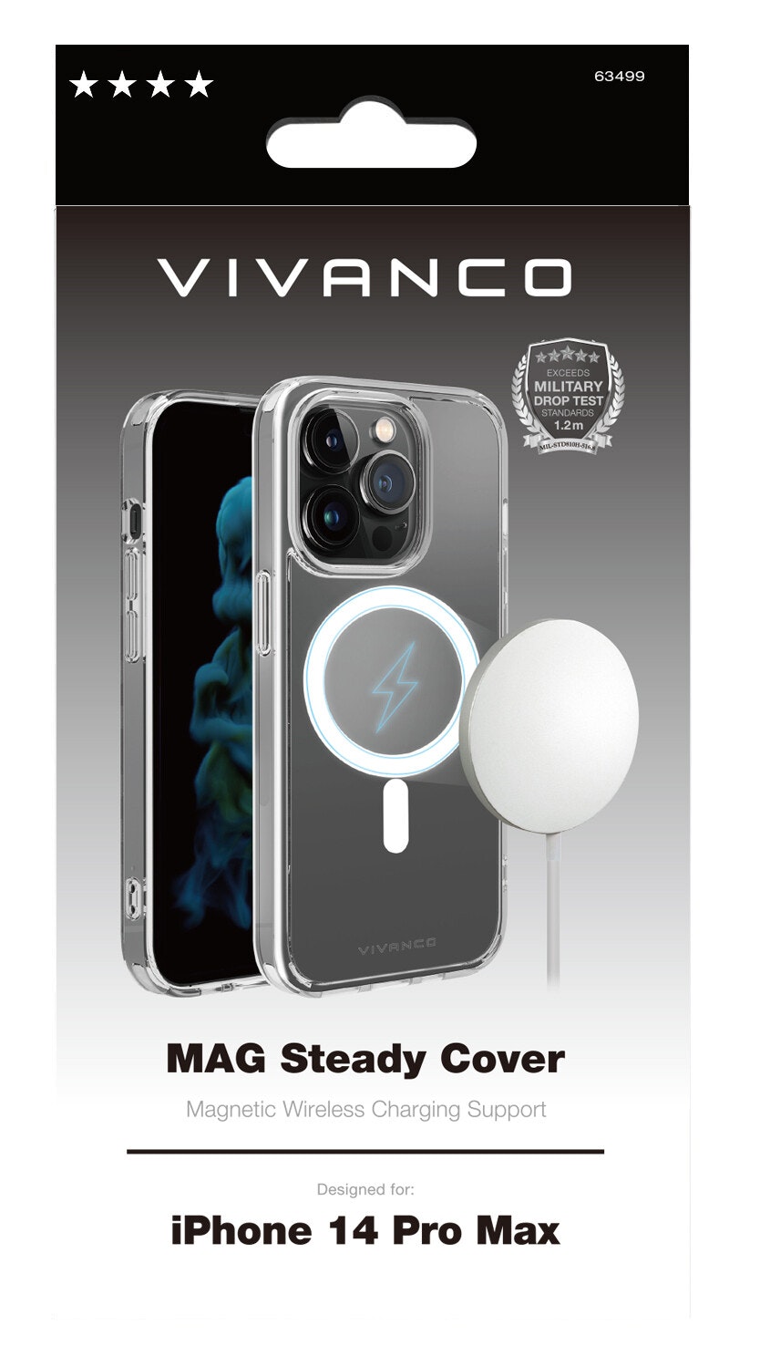 Vivanco Mag Steady skal iPhone 14 Pro Max Transparent