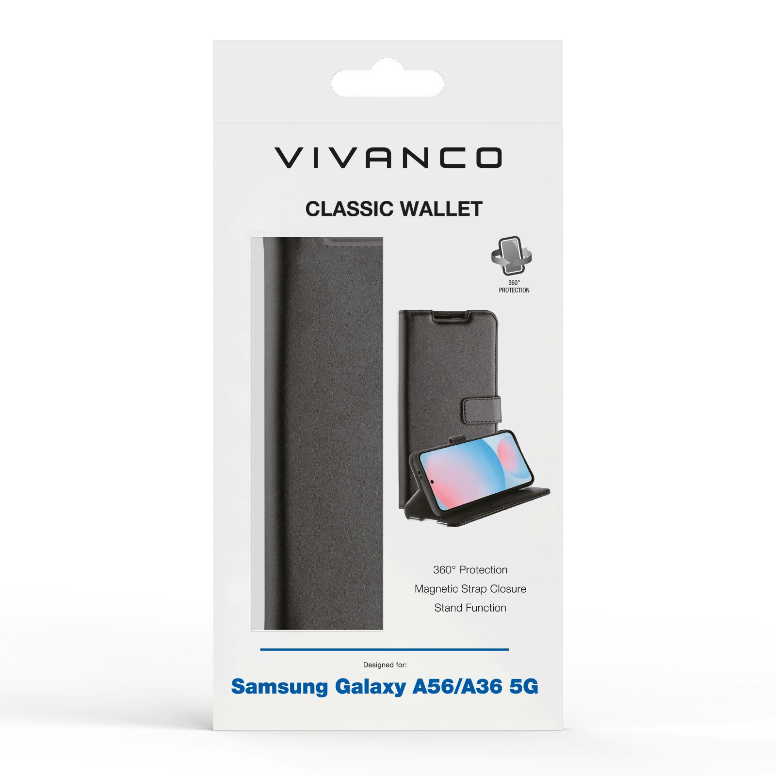 Vivanco Classic Plånboksfodral Samsung Galaxy A56/A36 Svart