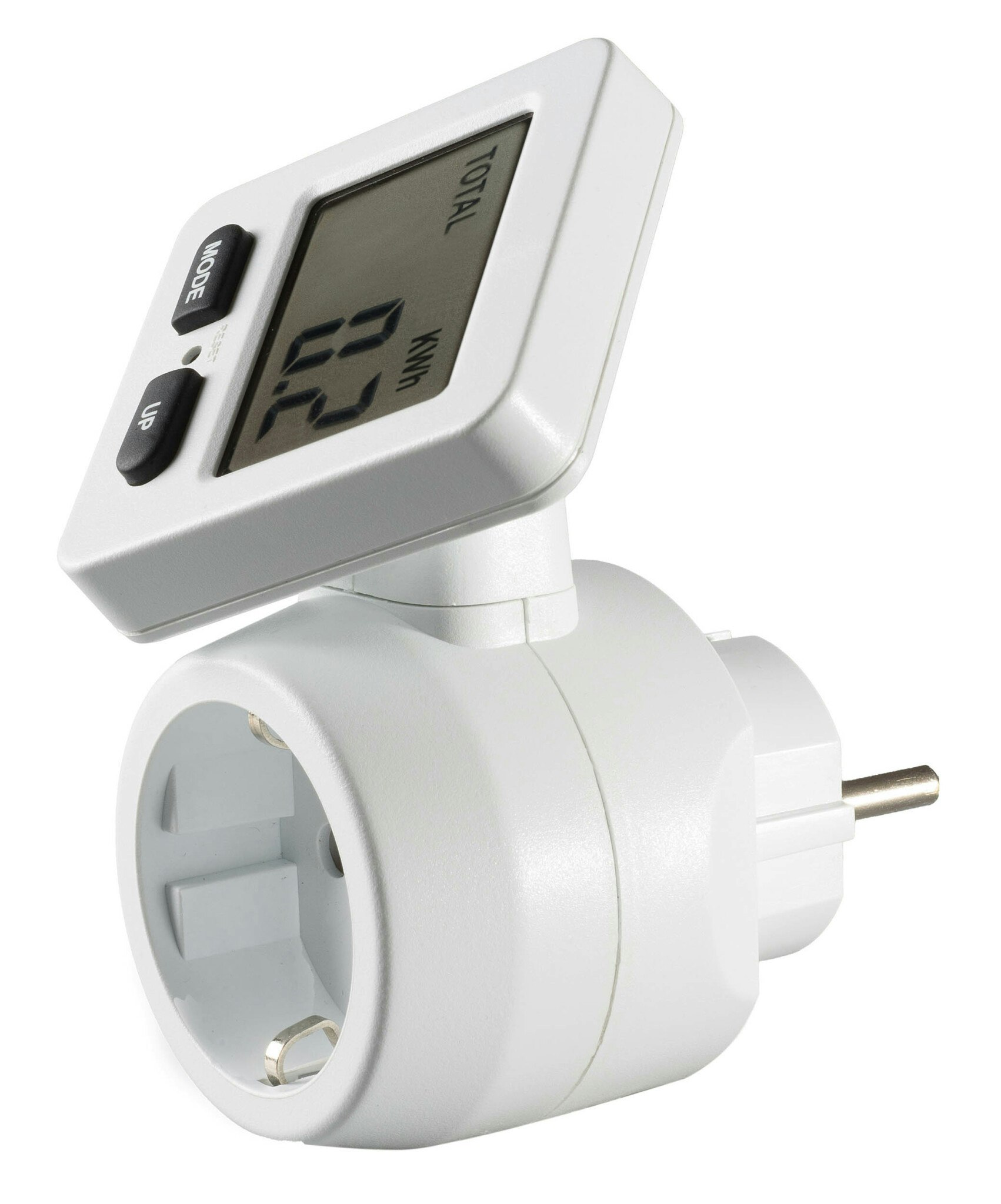 Vivanco Digital energiförbrukningsmätare Schuko 3680W