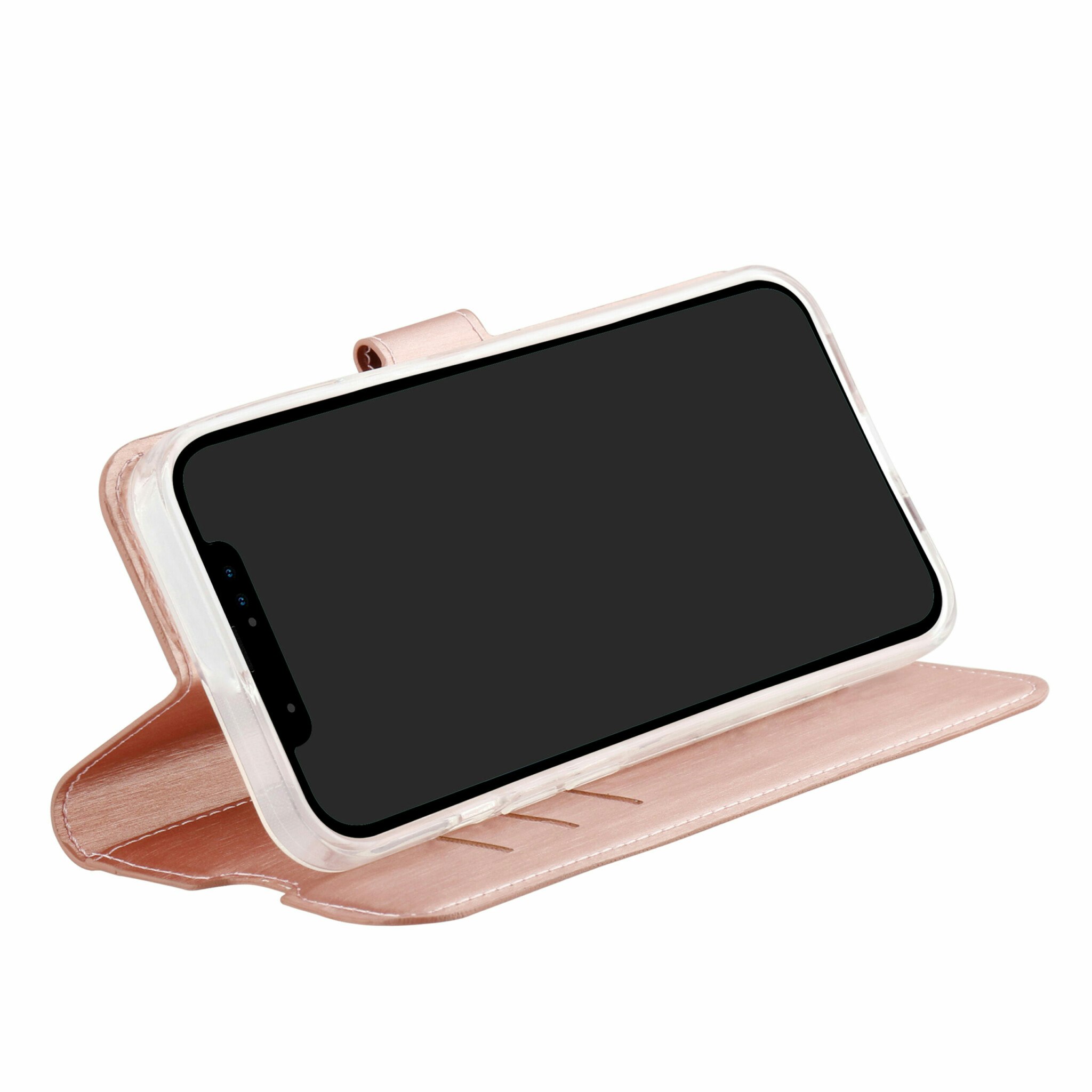 Vivanco Classic Plånboksfodral iPhone 15 Pro Rosa Guld