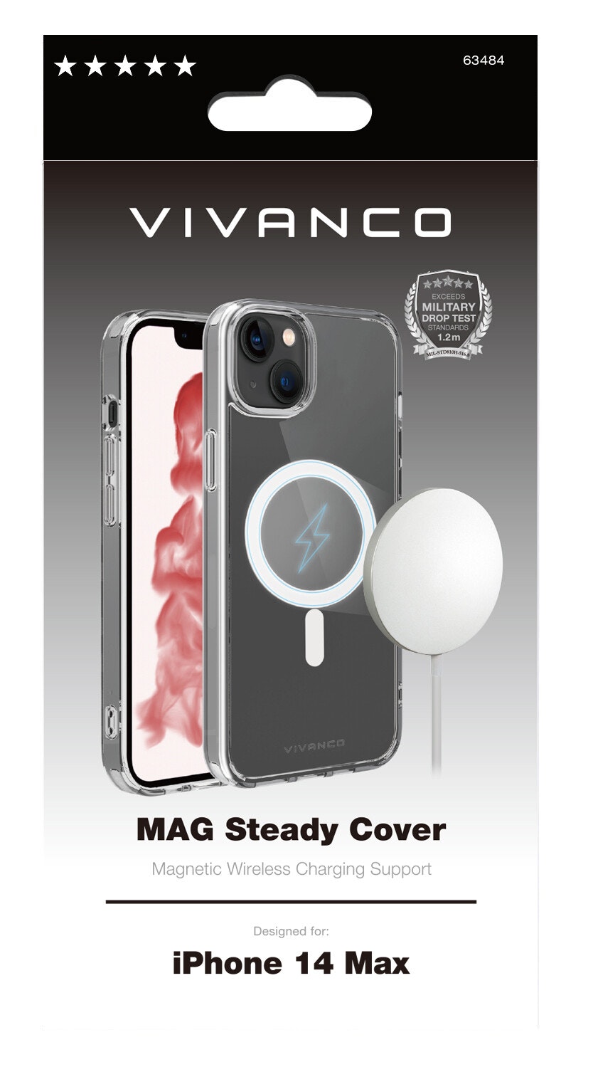 Vivanco Mag Steady skal iPhone 14 Plus Transparent