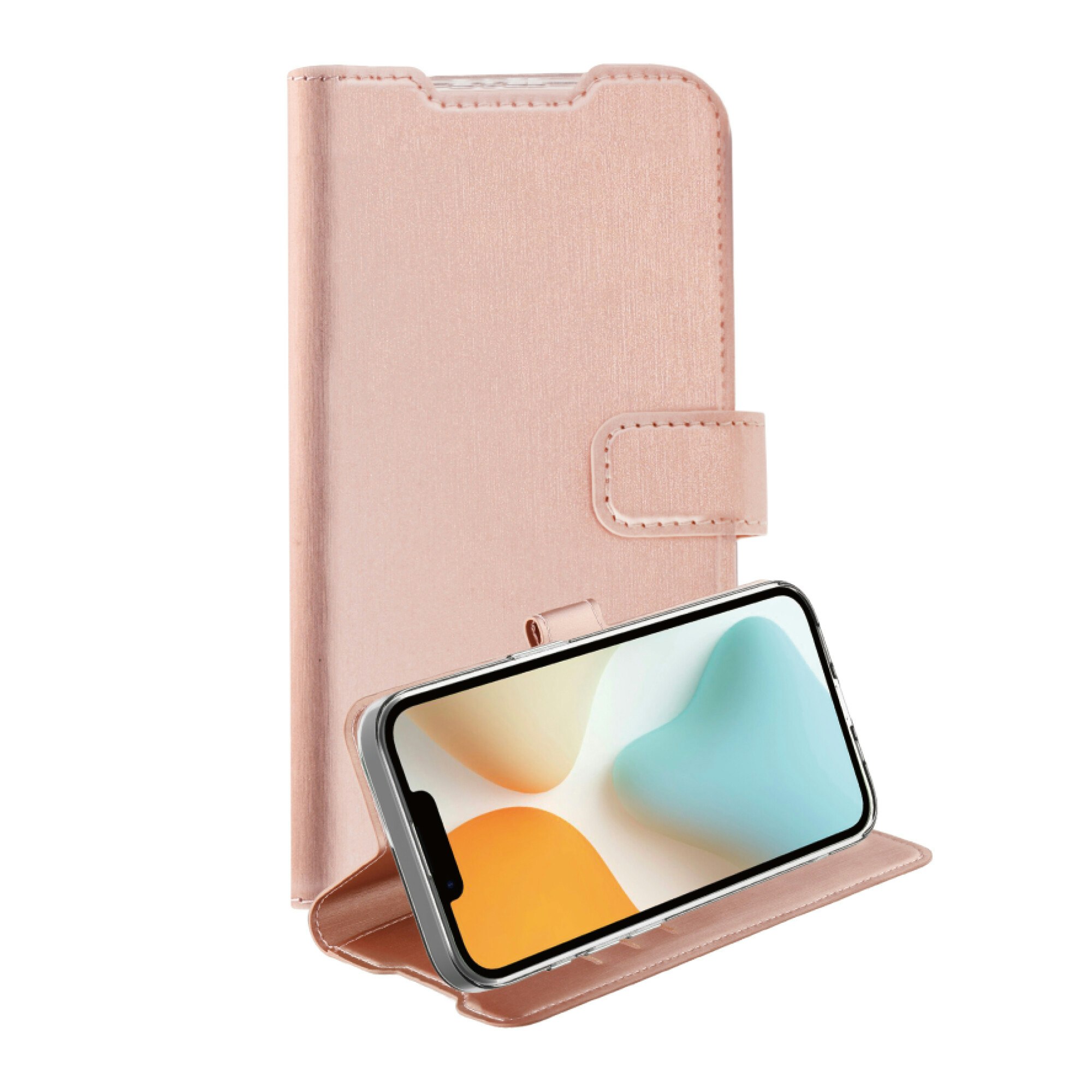 Vivanco Classic Plånboksfodral Apple iPhone 16e Rosa Guld