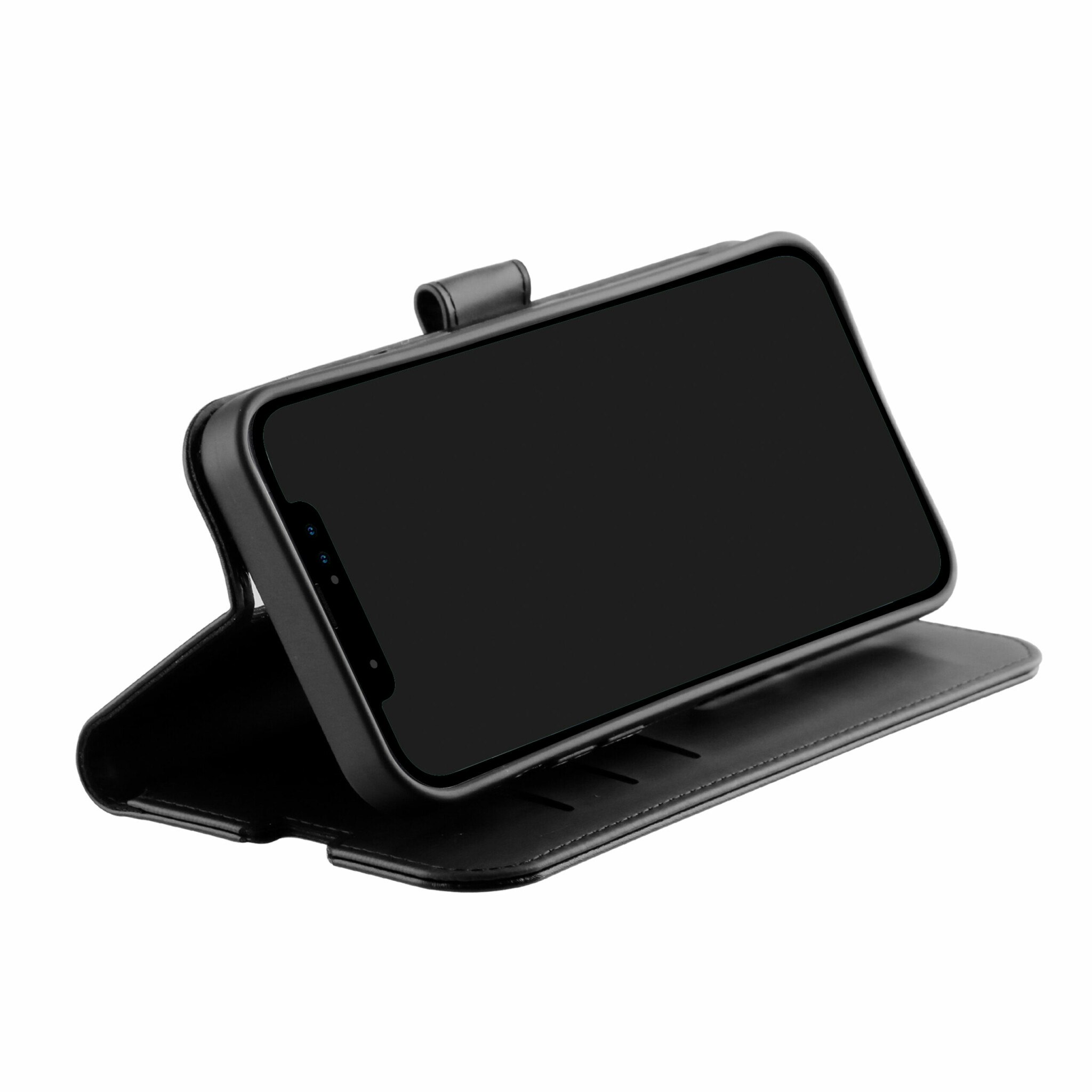 Vivanco Classic Plånboksfodral iPhone 15 Pro Svart
