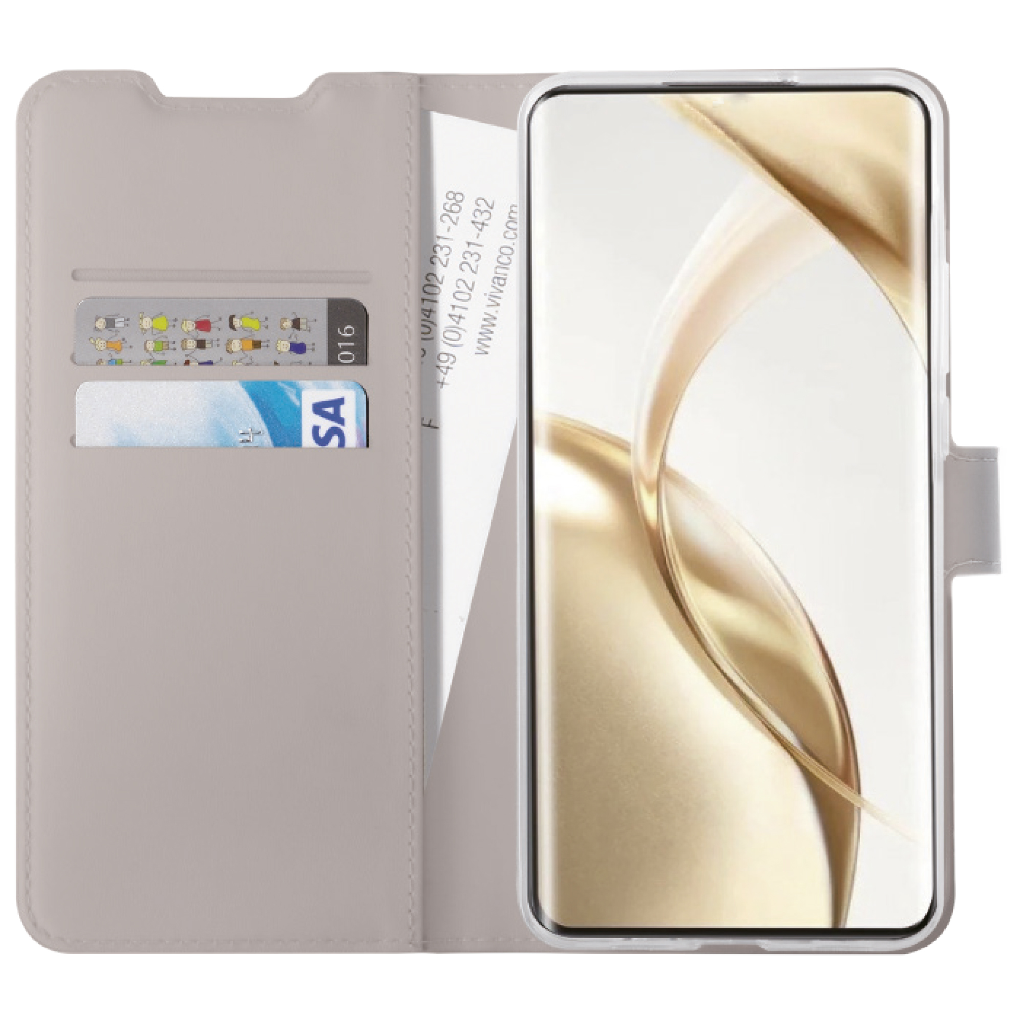 Vivanco Classic Plånboksfodral Galaxy S24 FE 5G Greige