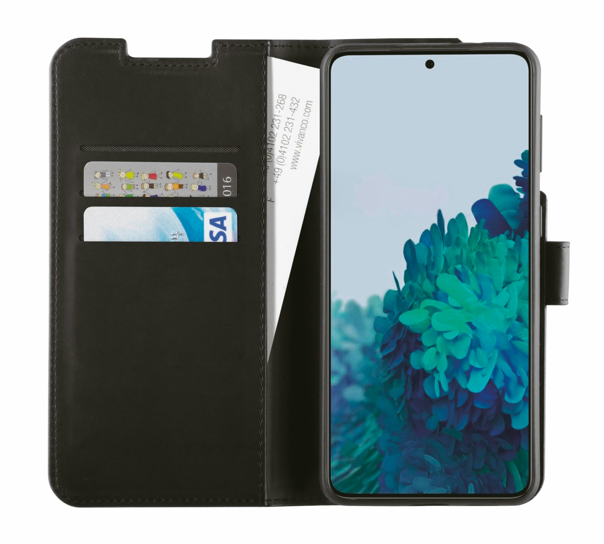 Vivanco Classic Plånboksfodral Galaxy S22+ 5G Svart