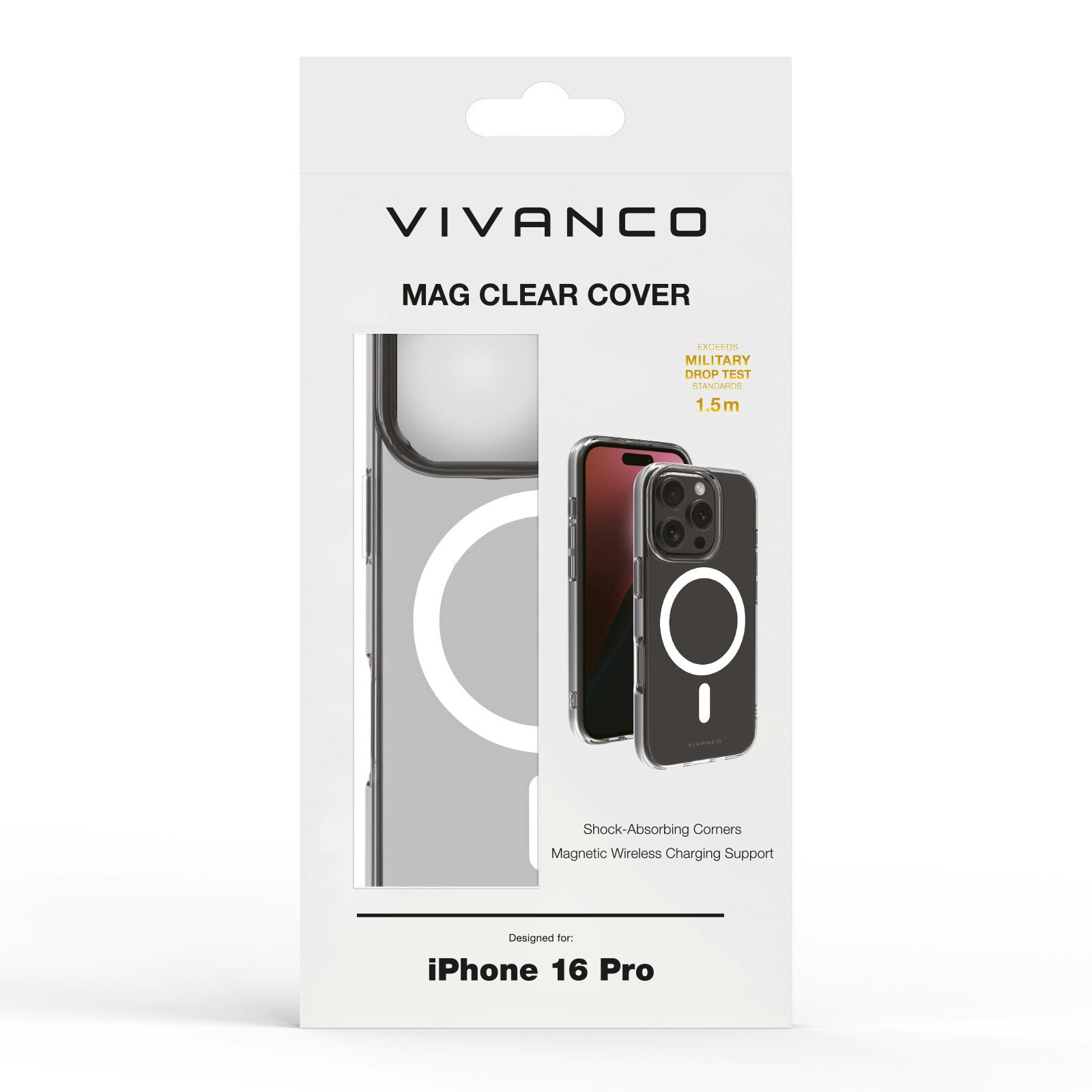 Vivanco Mag Clear skal iPhone 16 Pro Transparent