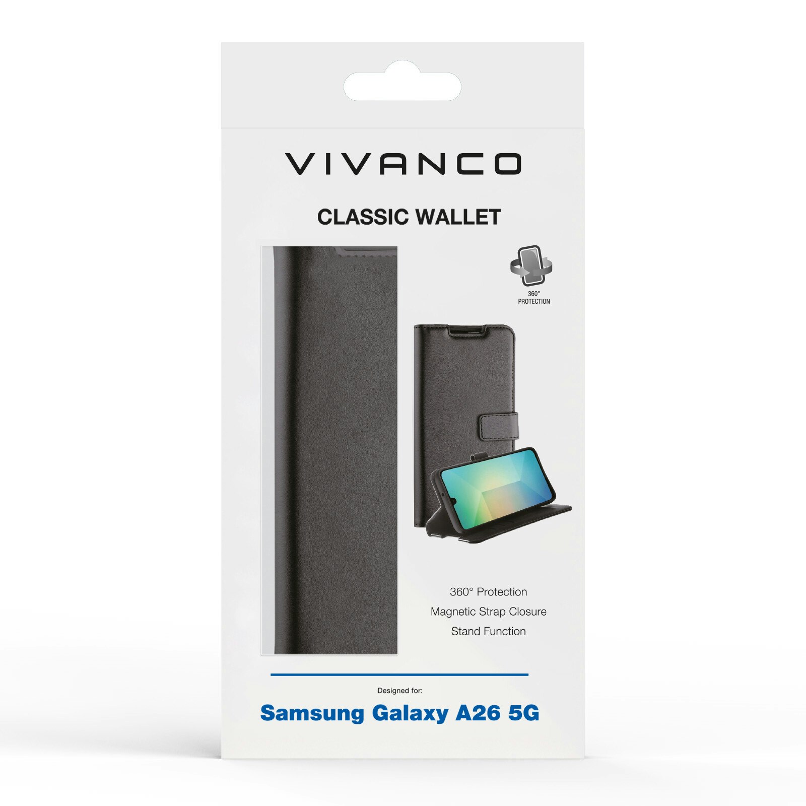 Vivanco Classic Plånboksfodral Samsung Galaxy A26 Svart