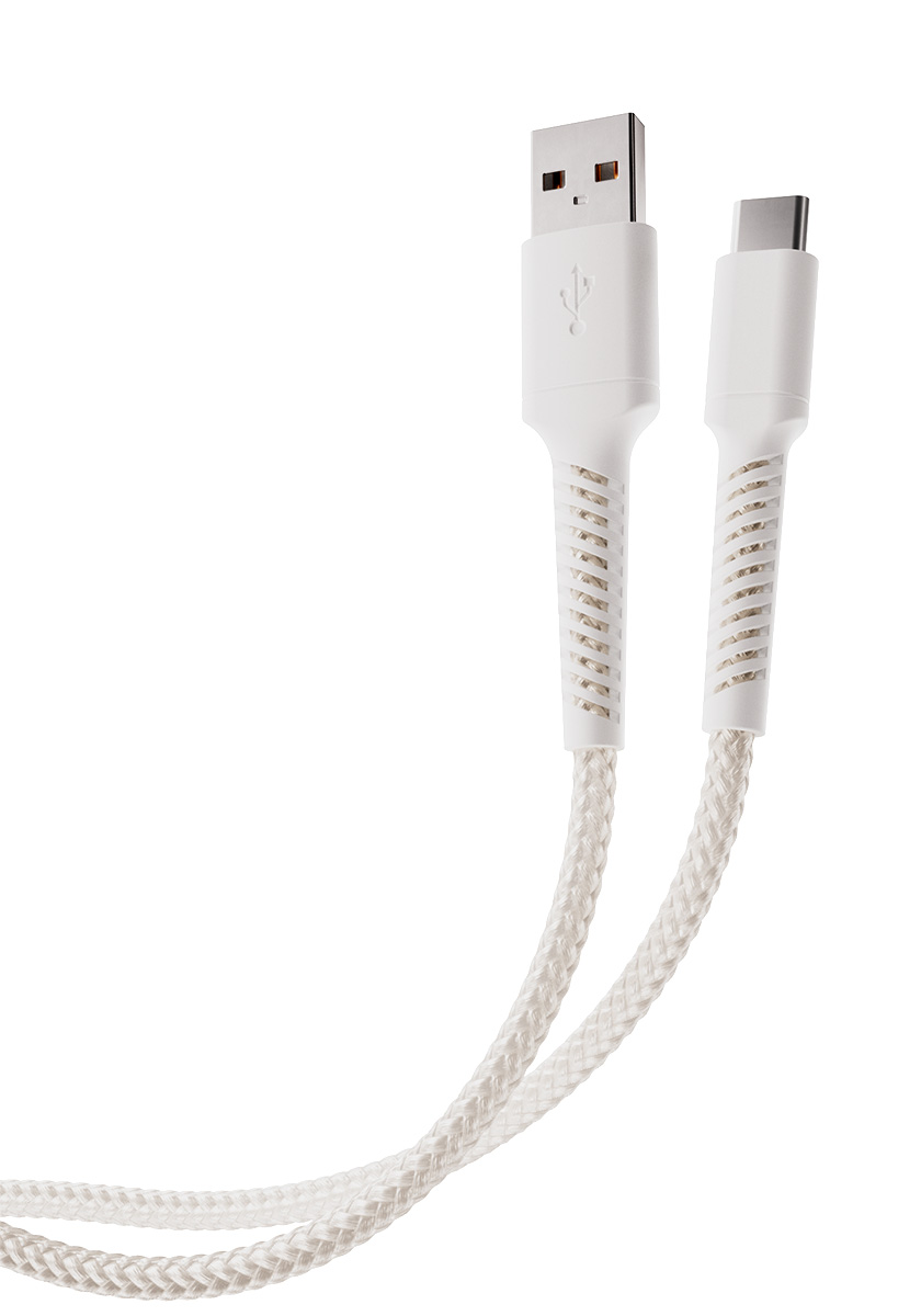 Vivanco Longlife USB-C/USB-A 2.0 kabel 0.5m Vit