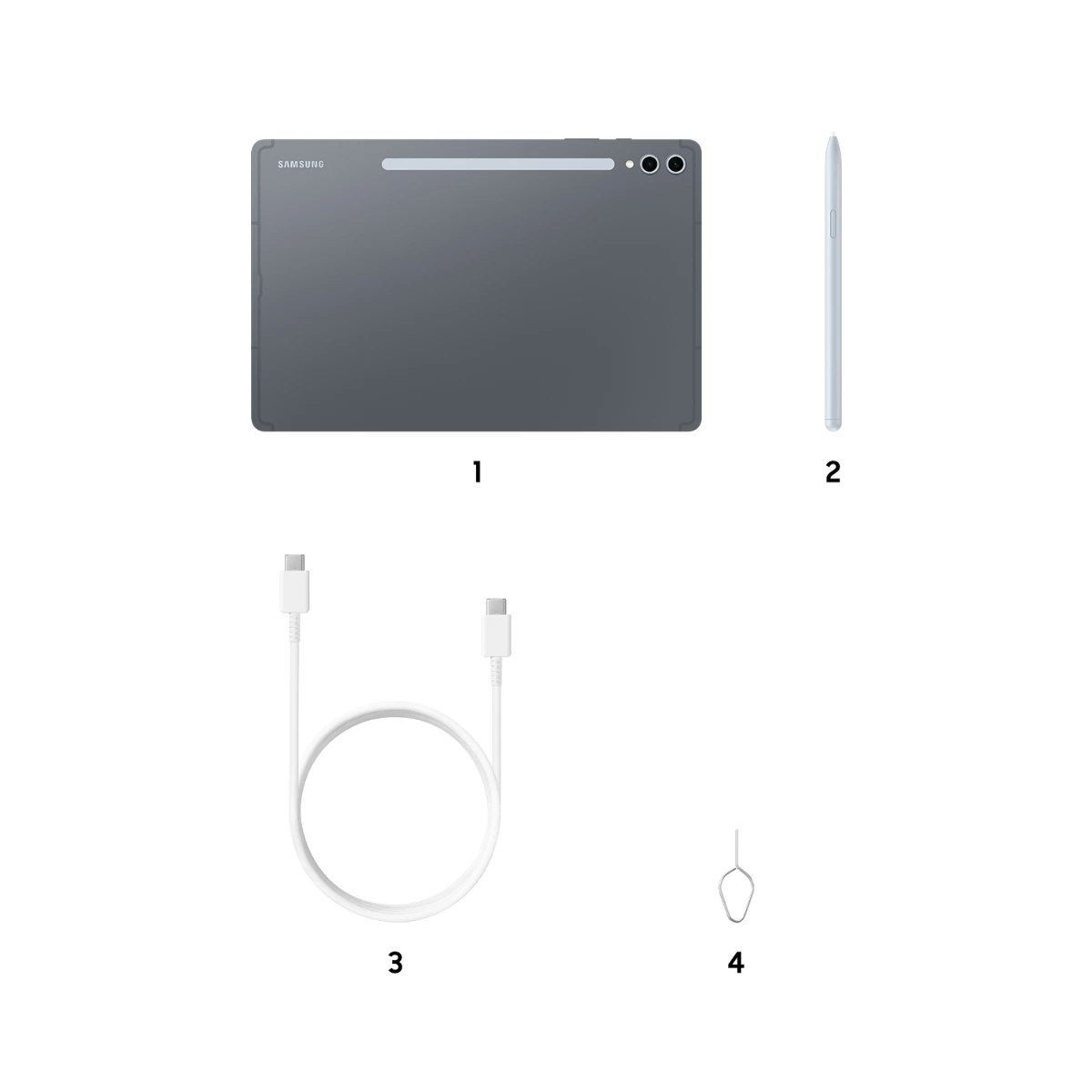 Samsung Galaxy Tab S10+ 5G 12.4" 256GB 12GB Månstens grå