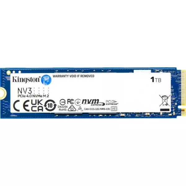 Kingston NV3 M.2 NVMe Gen 4 intern SSD 1TB
