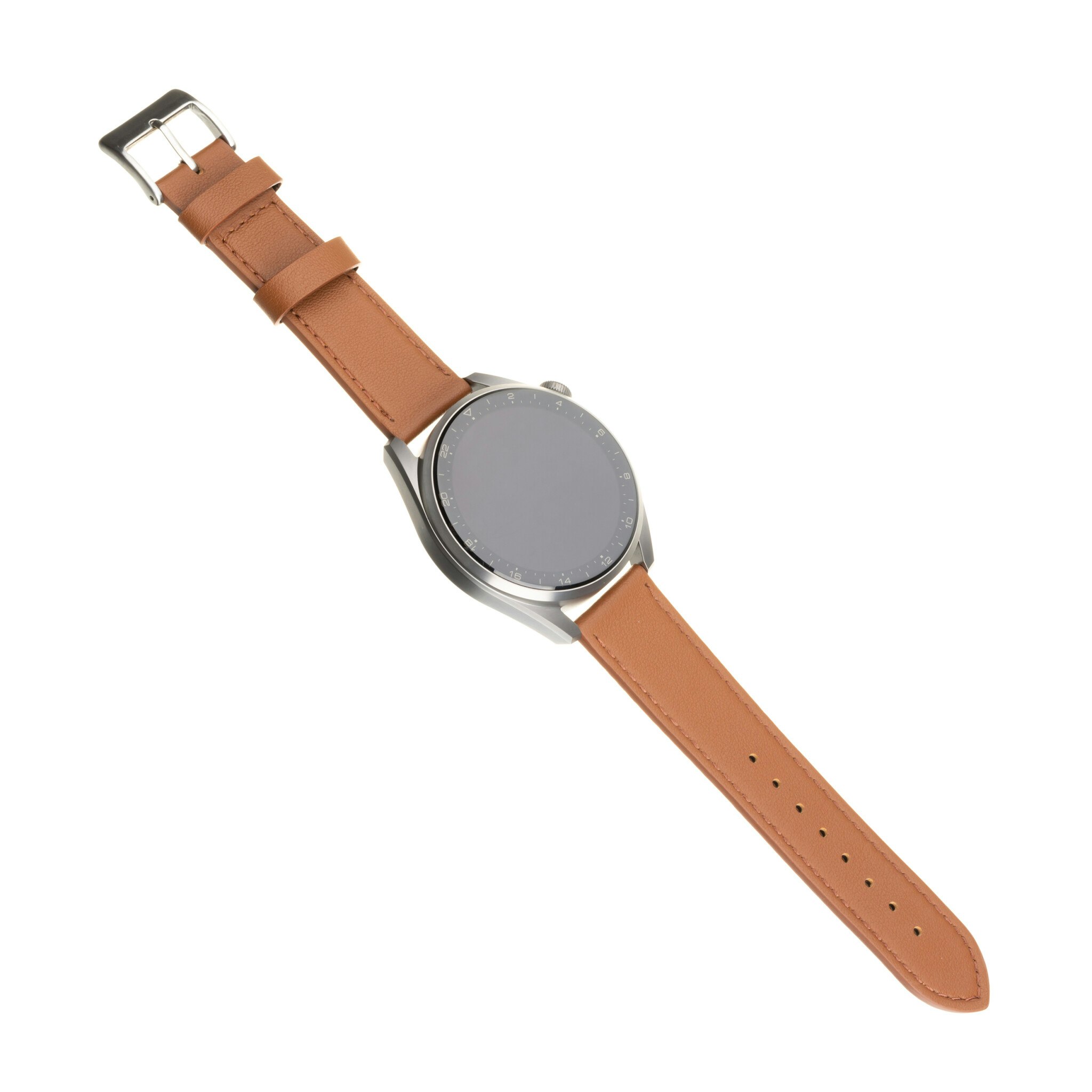 FIXED Äkta läderrem för Smartwatch Universal 20 mm Brun