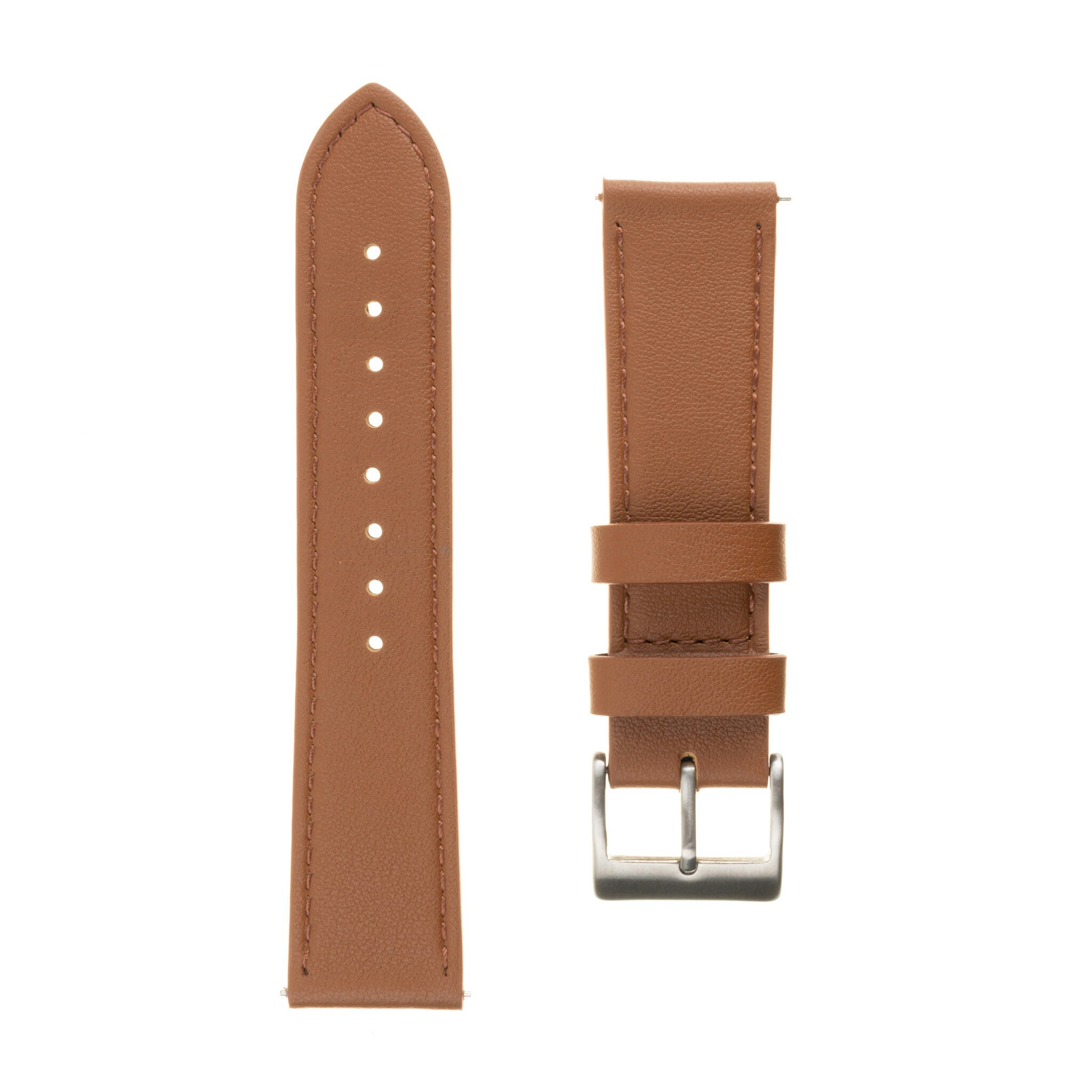 FIXED Äkta läderrem för Smartwatch Universal 20 mm Brun