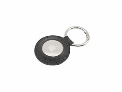 FIXED Nyckelringsfodral i äkta läder för AirTag Svart