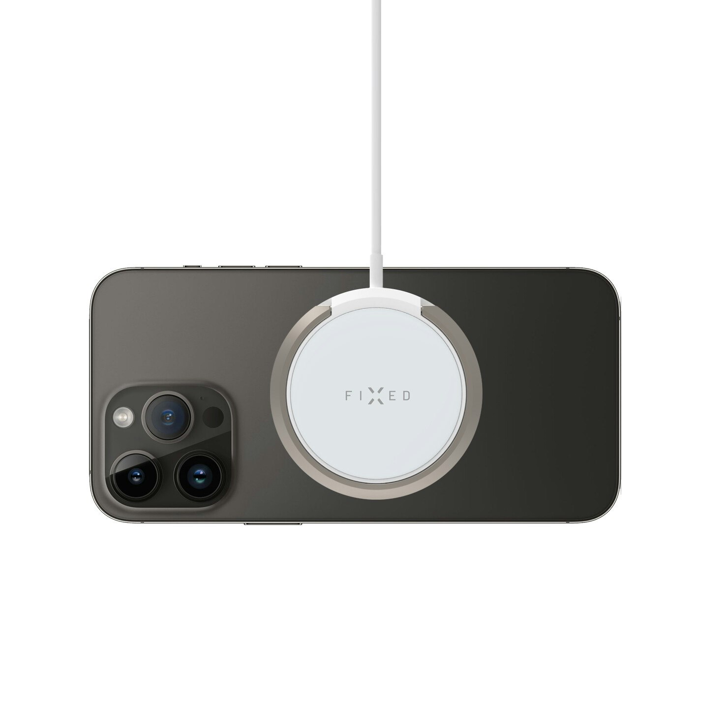 FIXED MagPad 15W Trådlös laddare/stativfunktion Vit