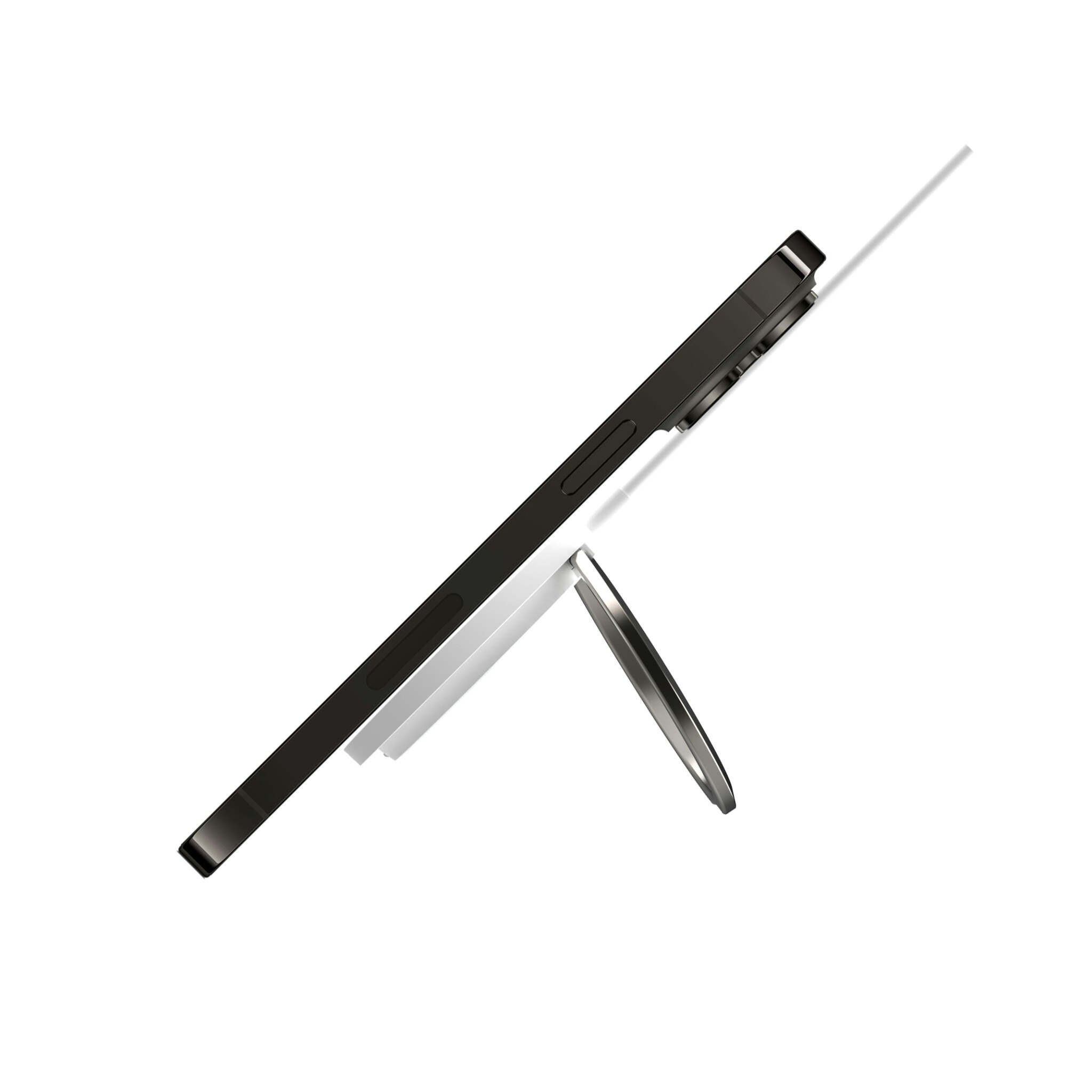 FIXED MagPad 15W Trådlös laddare/stativfunktion Vit