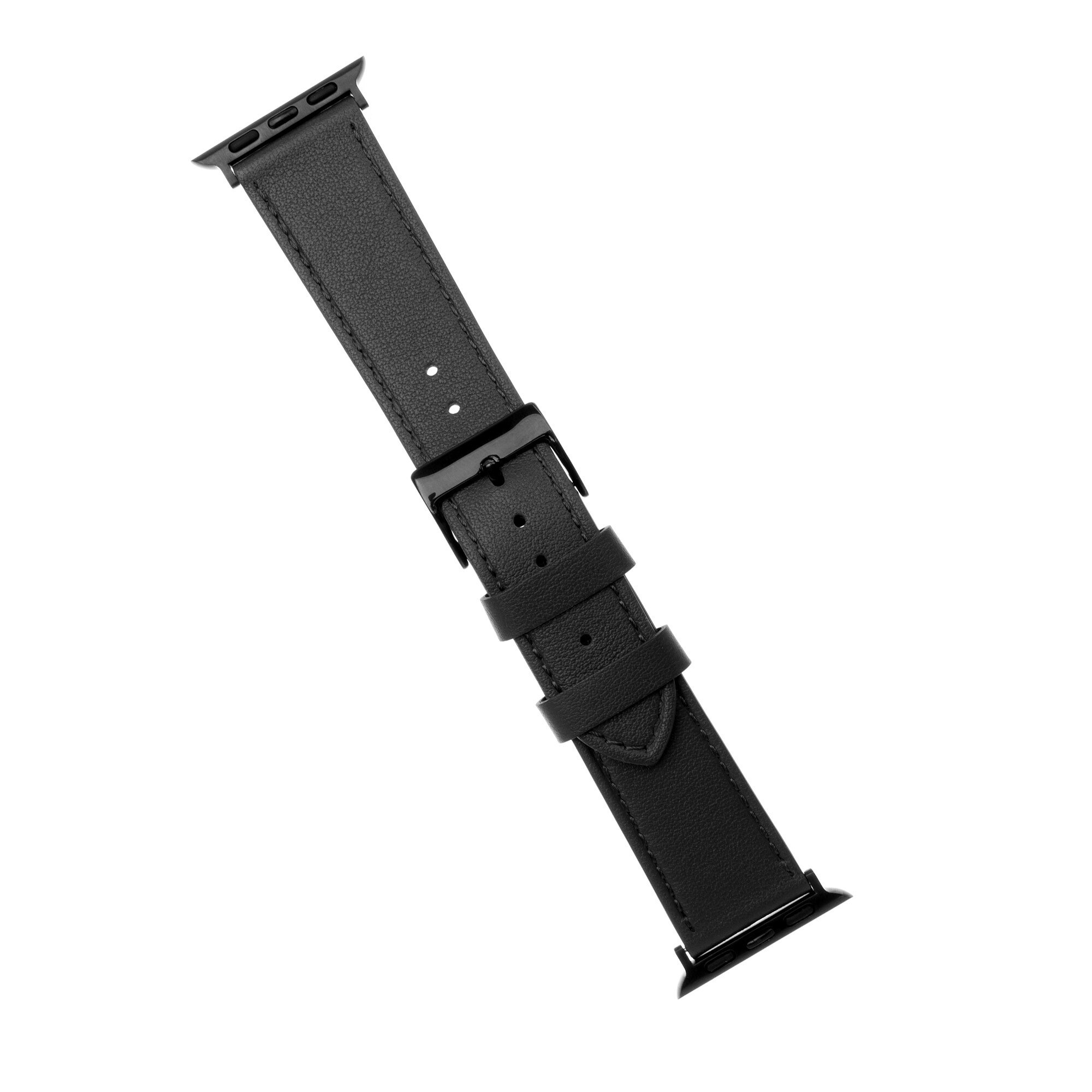 FIXED Åkta läderrem för Apple Watch 38/40/41mm Svart
