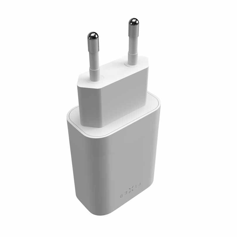 FIXED Super Snabb Hemladdare 2xUSB-C PD 3.0 35W Vit