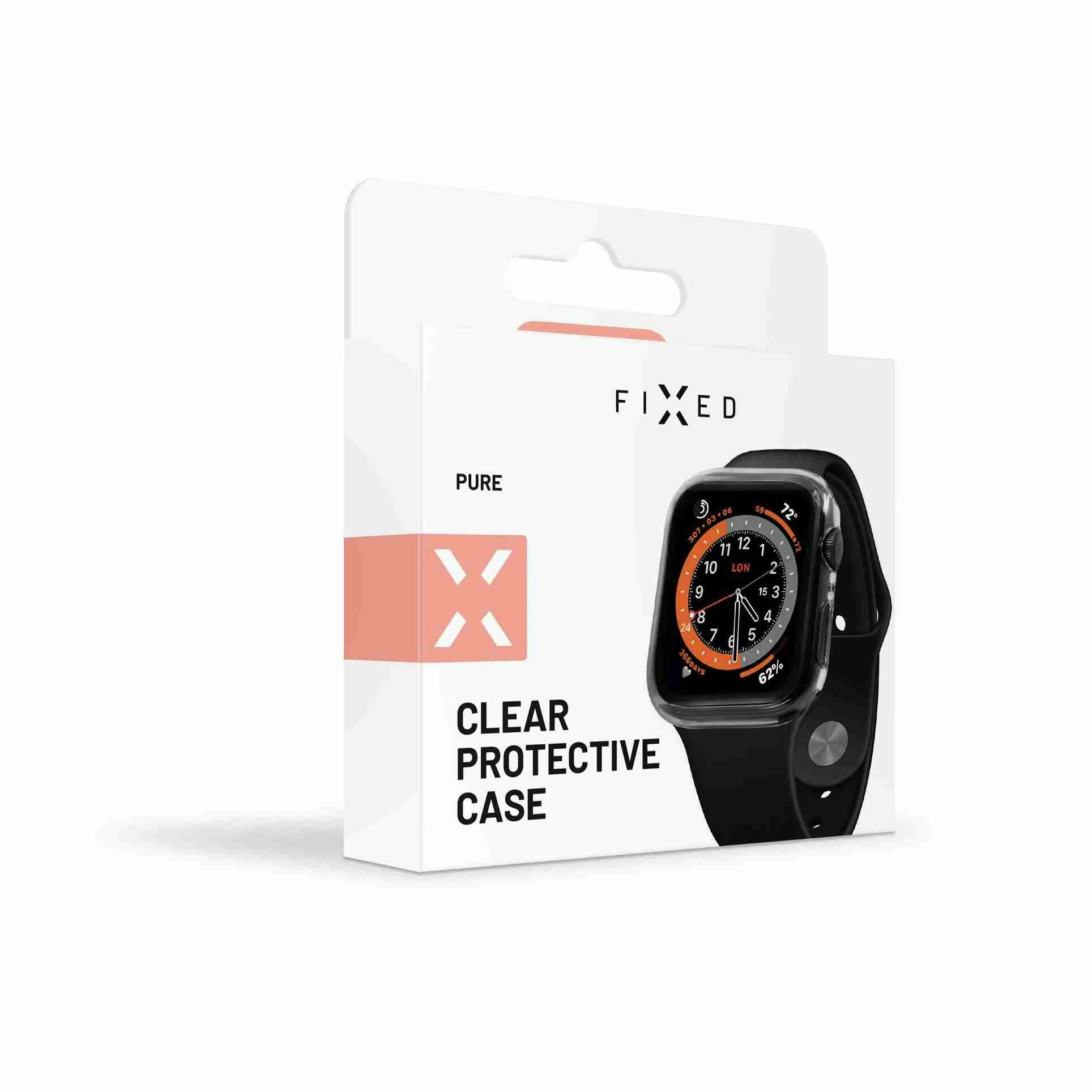 FIXED PURE Skyddsfodral och glas för Apple Watch 45 mm
