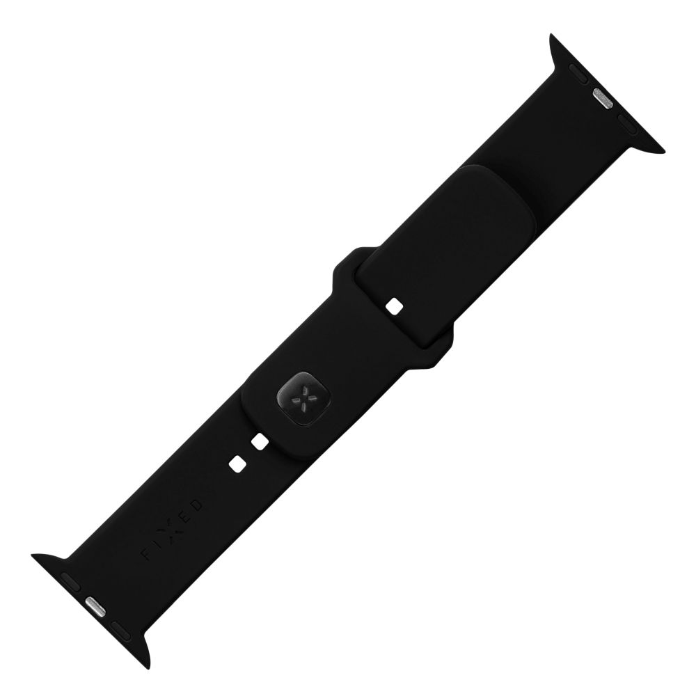 FIXED Silikonrem SET för Apple Watch 42/44/45mm Svart