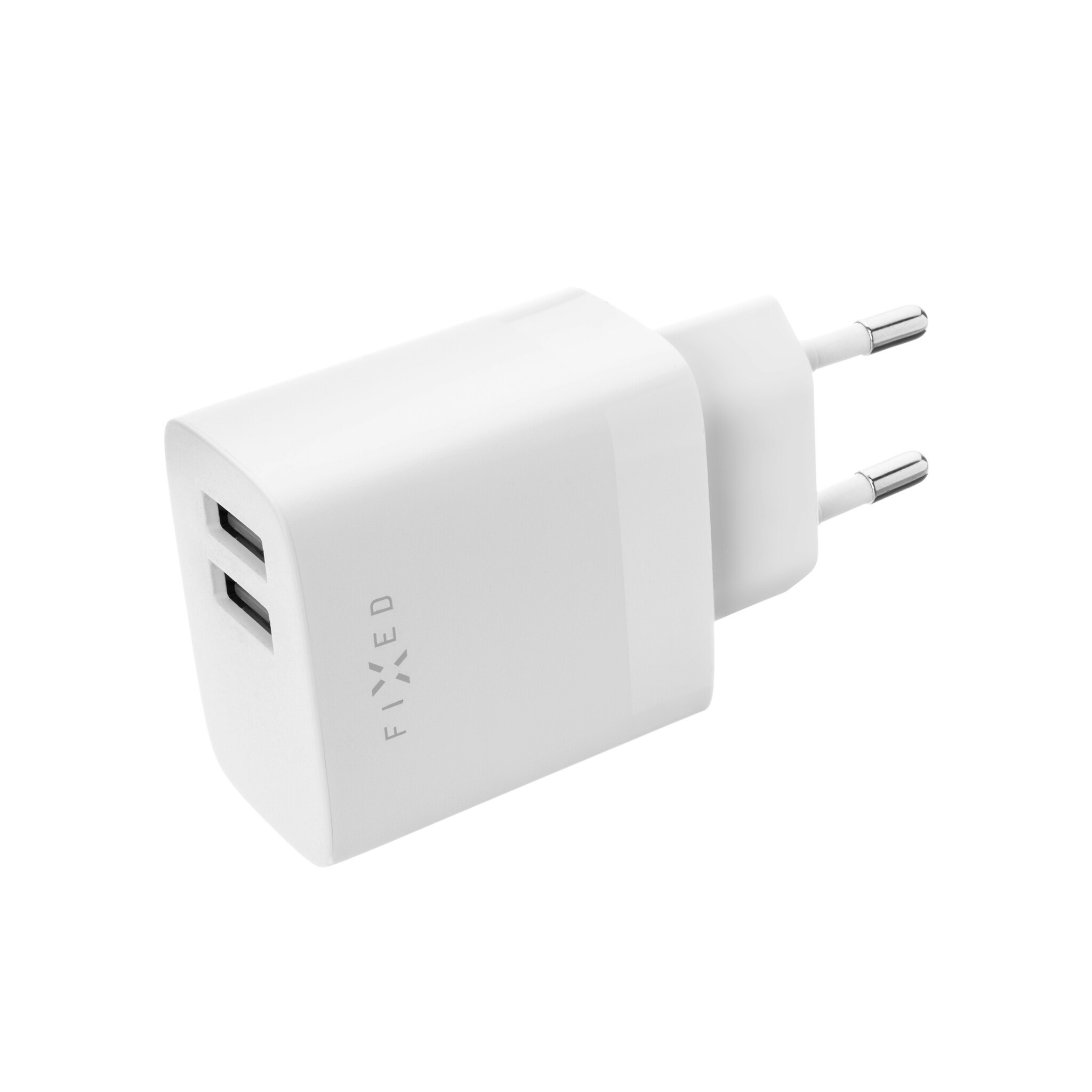 FIXED Hemladdare 2xUSB-A 17W Vit