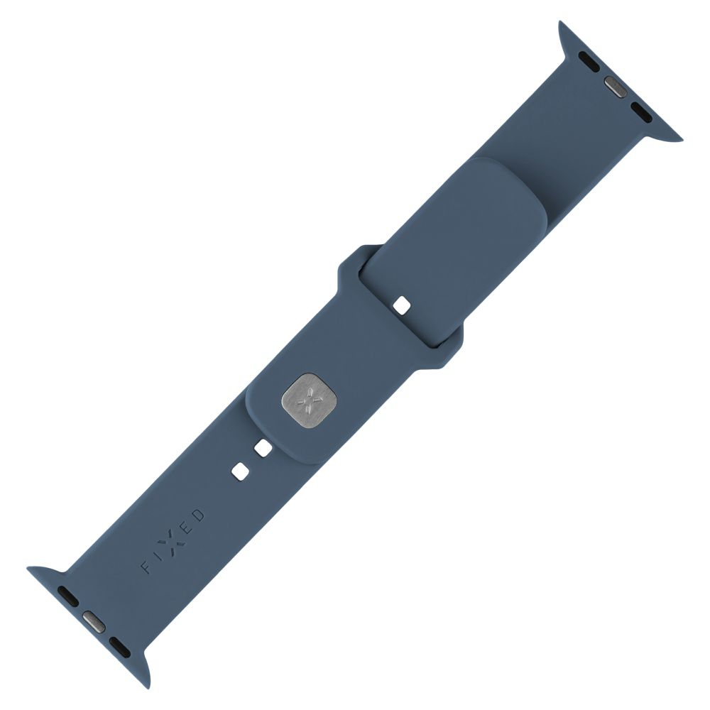 FIXED Sportig silikonrem SET för Apple Watch 42/44/45/46mm Grön-blå