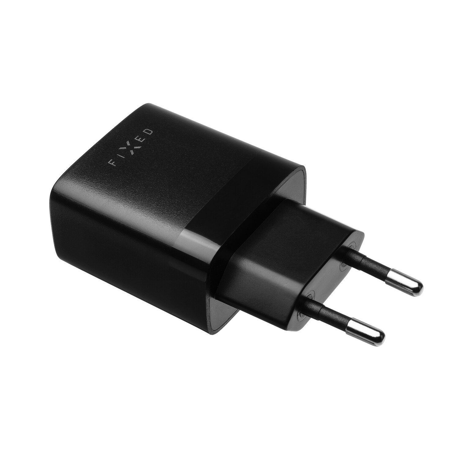 FIXED Hemladdare 2x USB-A 17W/USB-C kabel 1m Svart