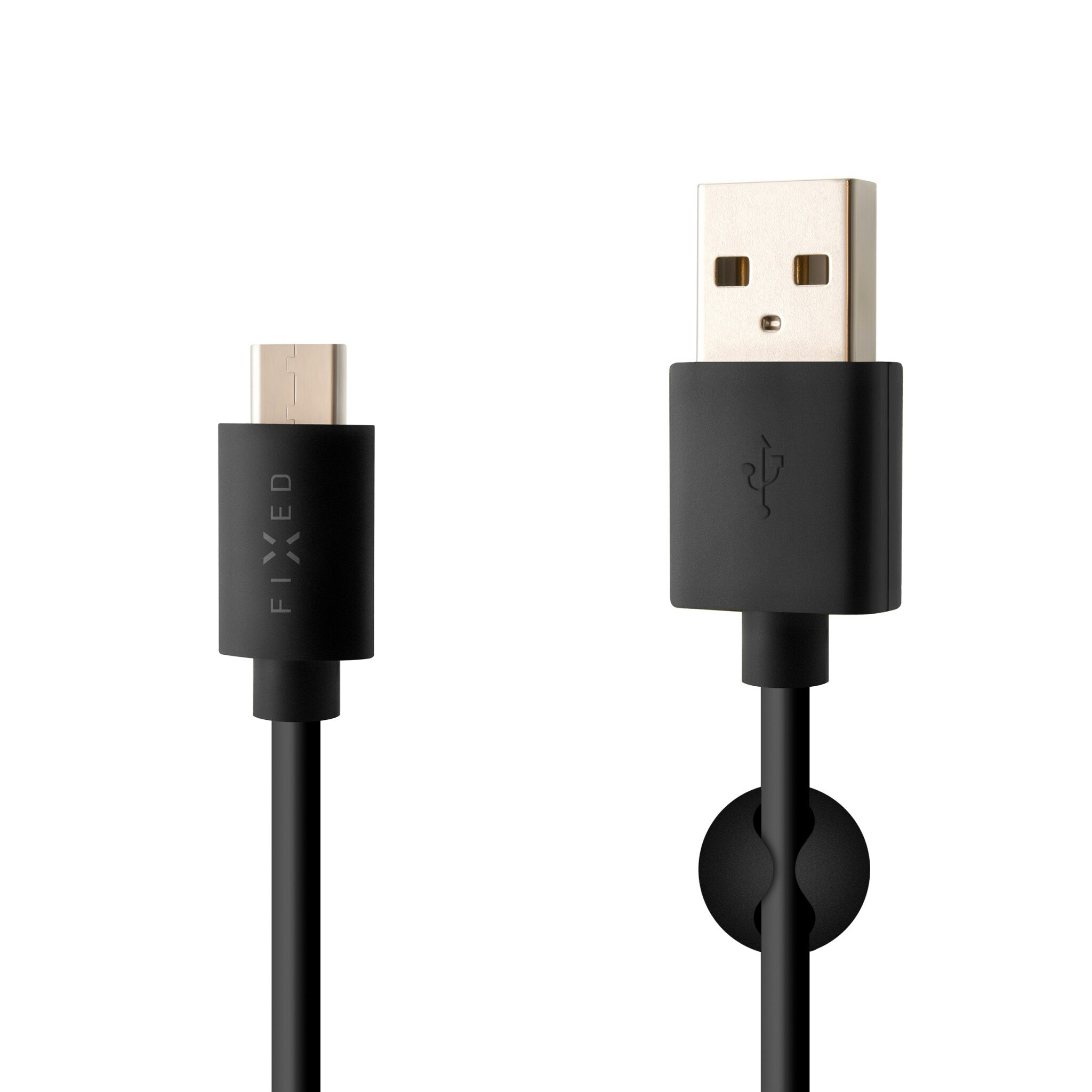 FIXED FIXED USB-A till USB-C kabel 2m Svart
