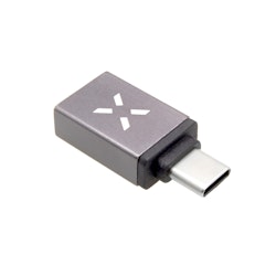 FIXED LINK USB-C Hane till USB-A Hona adapter Grå