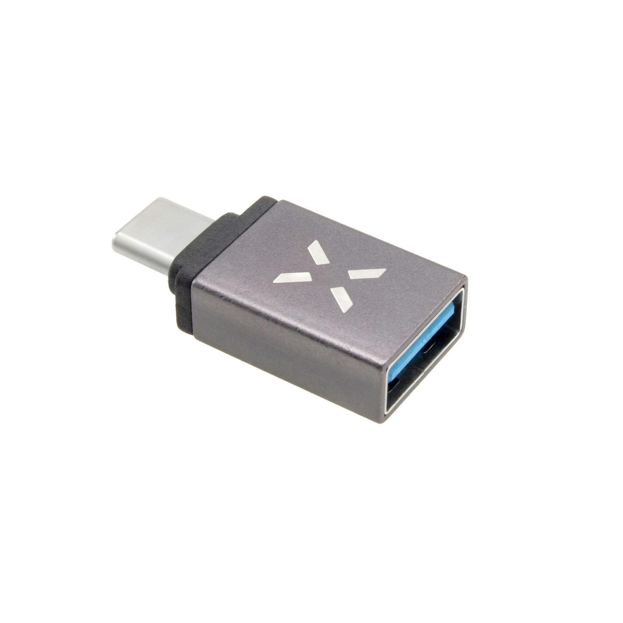 FIXED LINK USB-C Hane till USB-A Hona adapter Grå