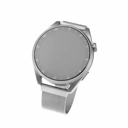 FIXED Mesh metallrem för Smartwatch Universal 20mm Silv.