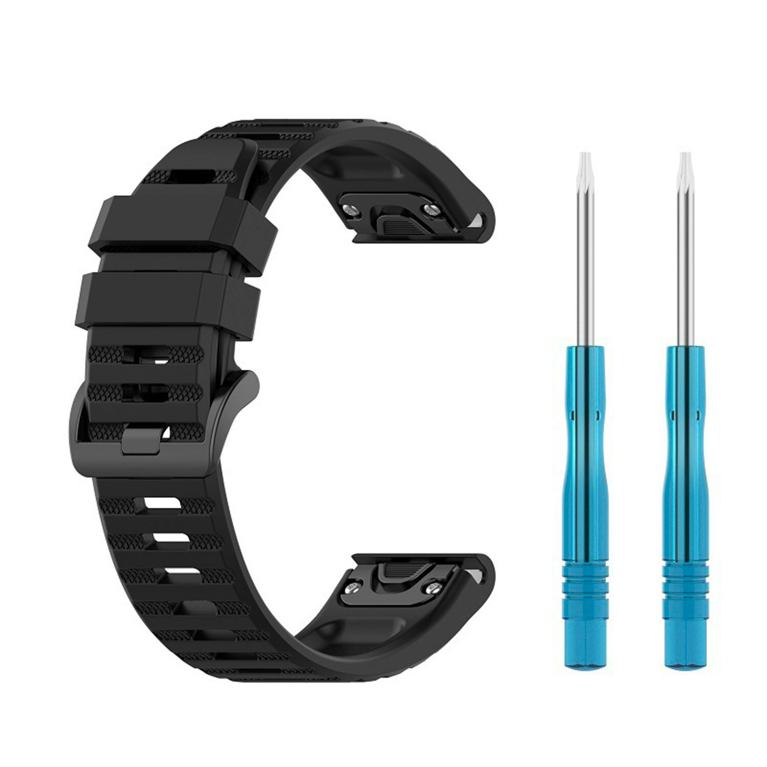 FIXED Silikonrem för Garmin QuickFit 26mm Svart