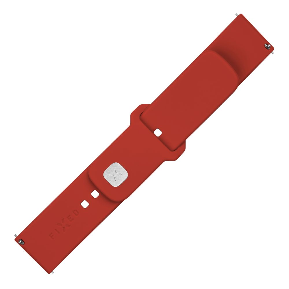FIXED Silikonrem för Smartwatch Universal 20 mm Röd