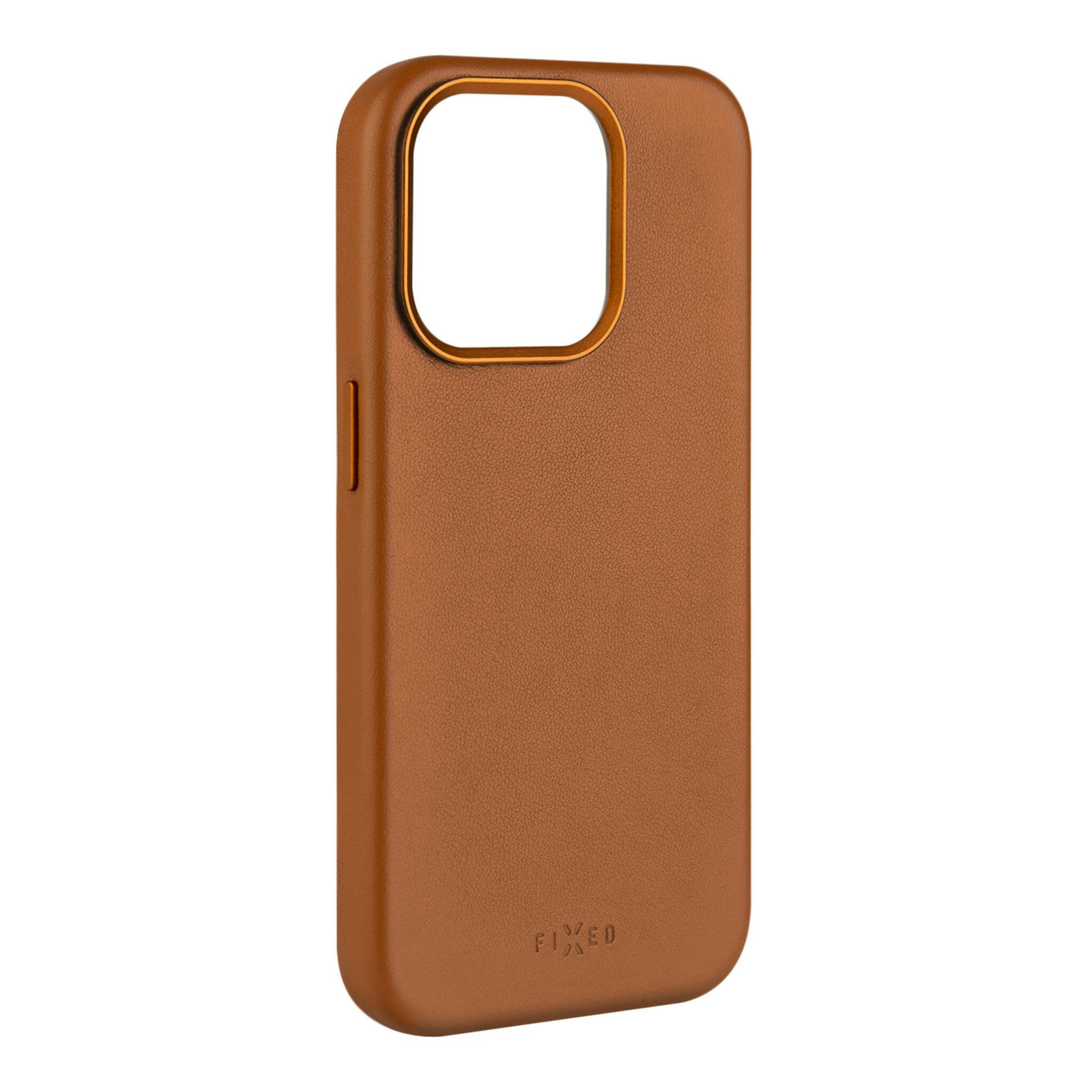 FIXED MagLeather skyddsskal iPhone 16 Pro Brun