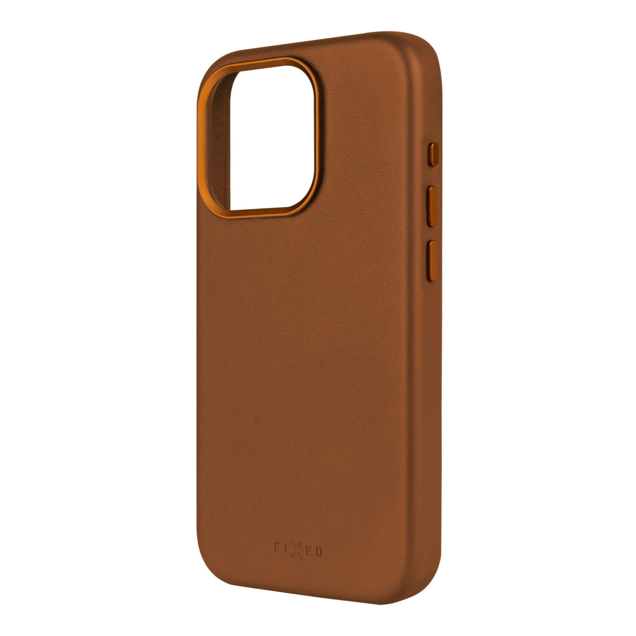 FIXED MagLeather skyddsskal iPhone 16 Pro Brun