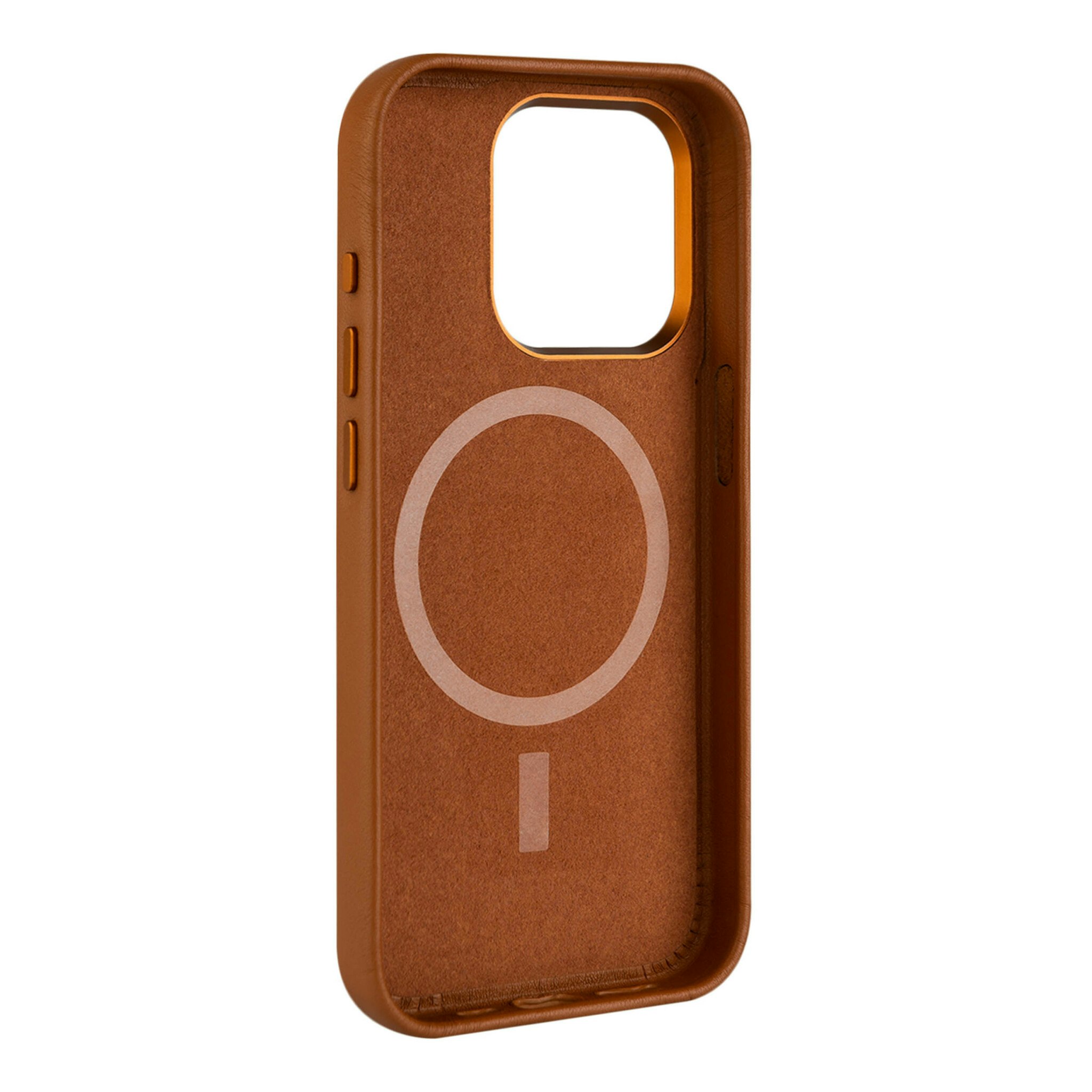 FIXED MagLeather skyddsskal iPhone 16 Pro Brun