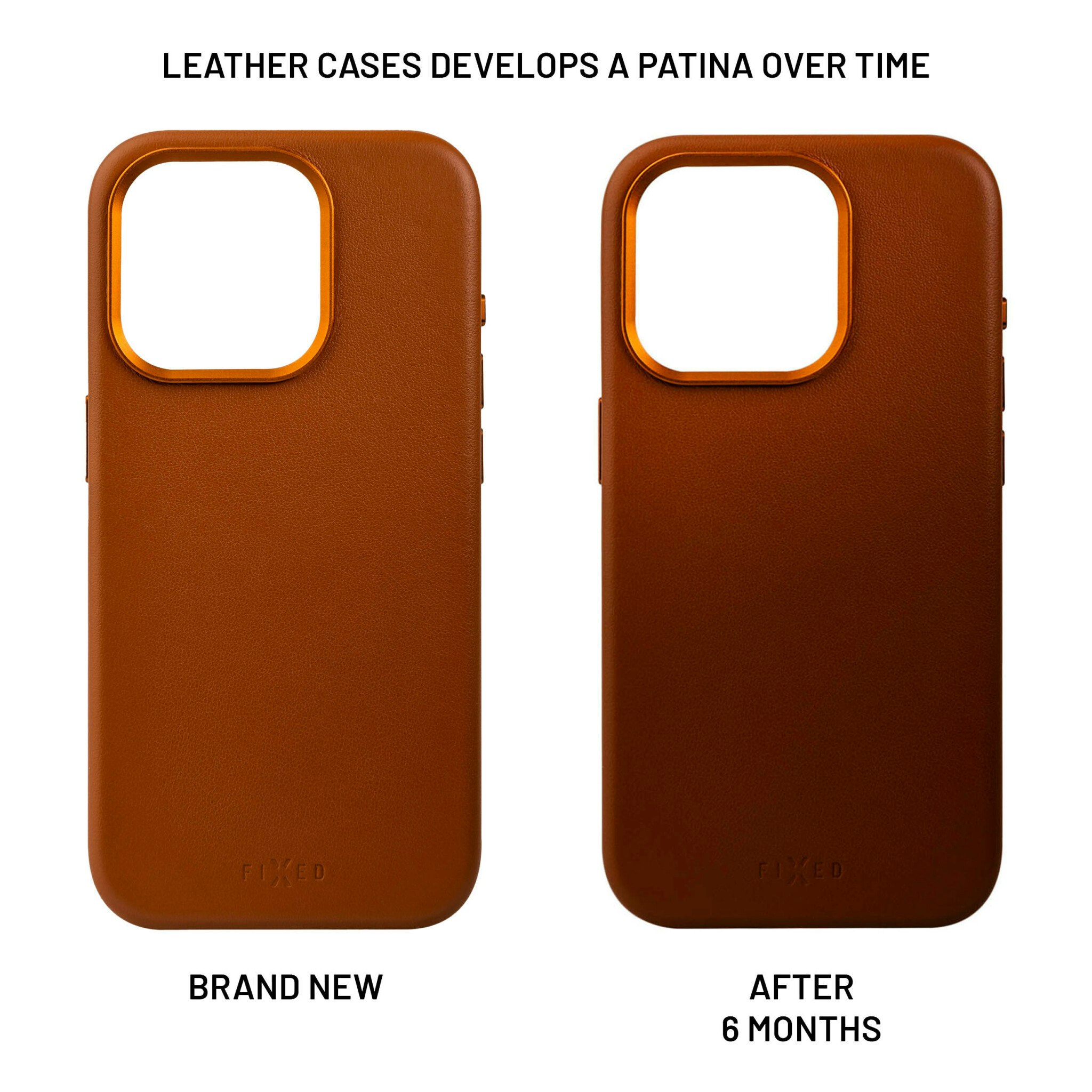 FIXED MagLeather skyddsskal iPhone 16 Pro Brun