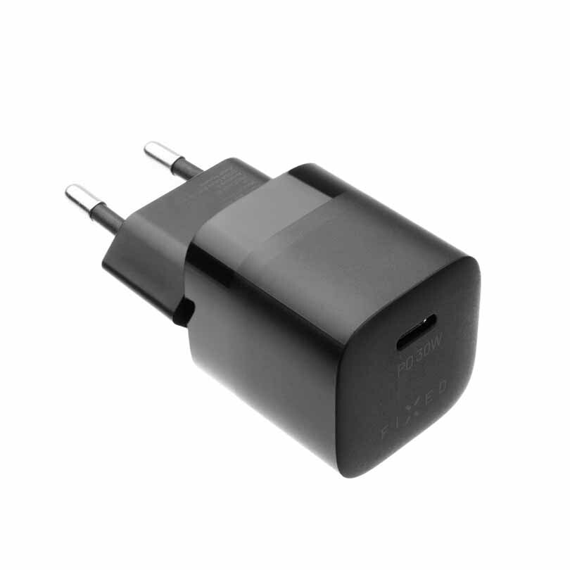 FIXED Super Snabb Mini Hemladdare USB-C PD 30W Svart