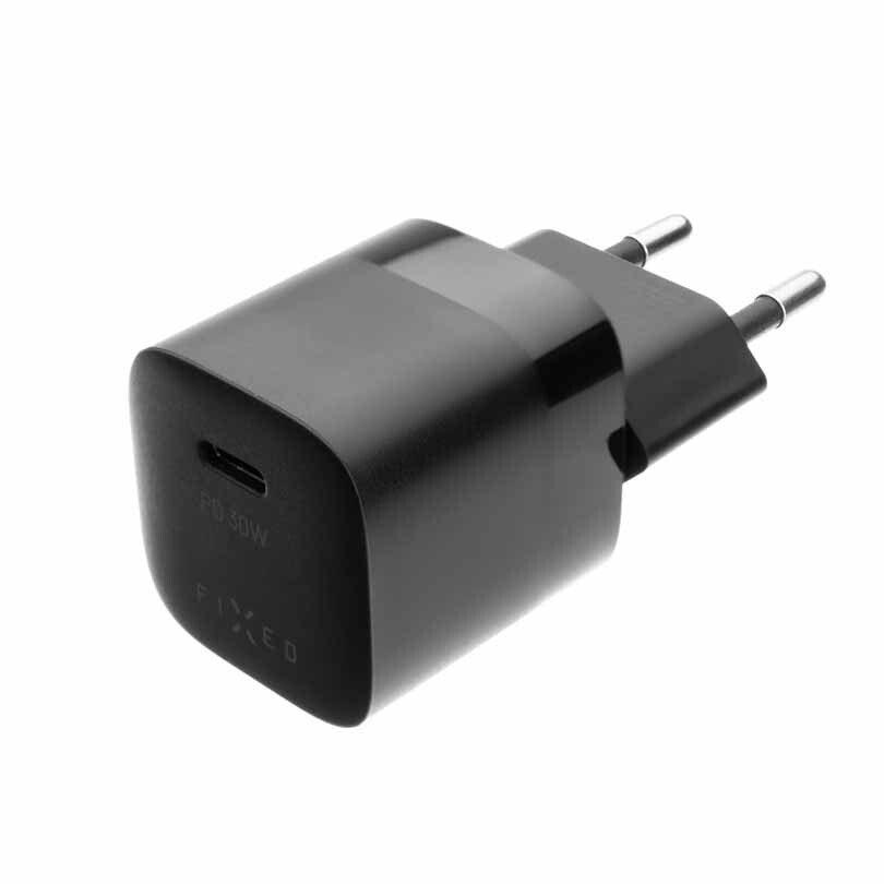 FIXED Super Snabb Mini Hemladdare USB-C PD 30W Svart