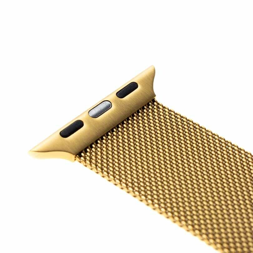 FIXED Mesh metallrem för Apple Watch 42/44/45/49mm Guld