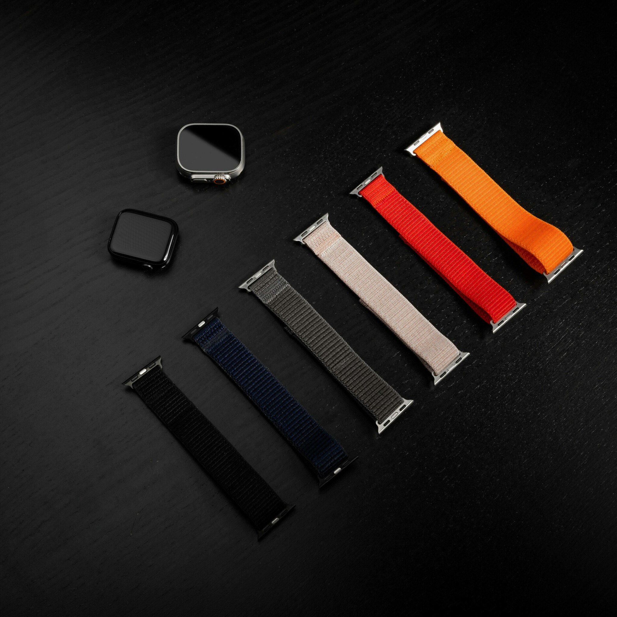FIXED Nylonrem för Apple Watch Ultra-2/49mm Mörkblå
